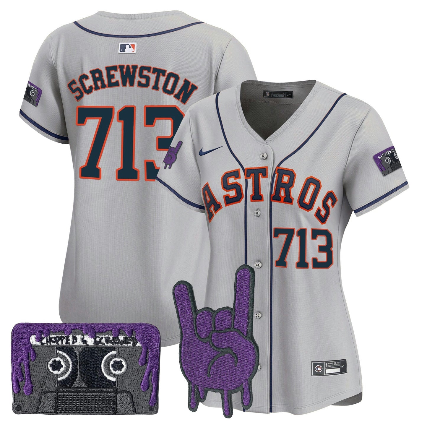Camisa MLB Women’s Houston DJ Screw Patch Vapor Premier Limited Jersey