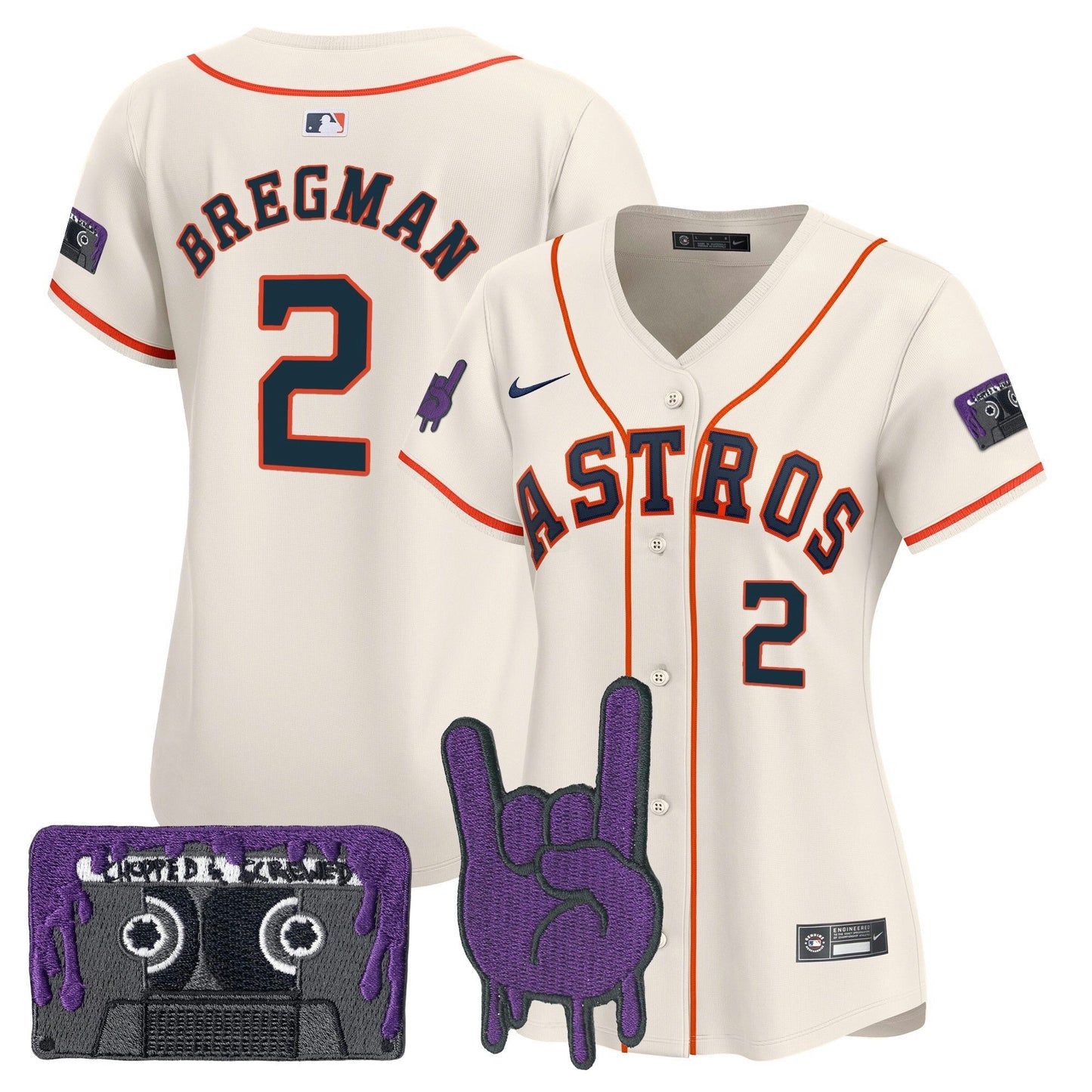 Camisa MLB Women’s Houston DJ Screw Patch Vapor Premier Limited Jersey