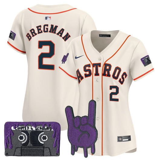 Camisa MLB Women’s Houston DJ Screw Patch Vapor Premier Limited Jersey