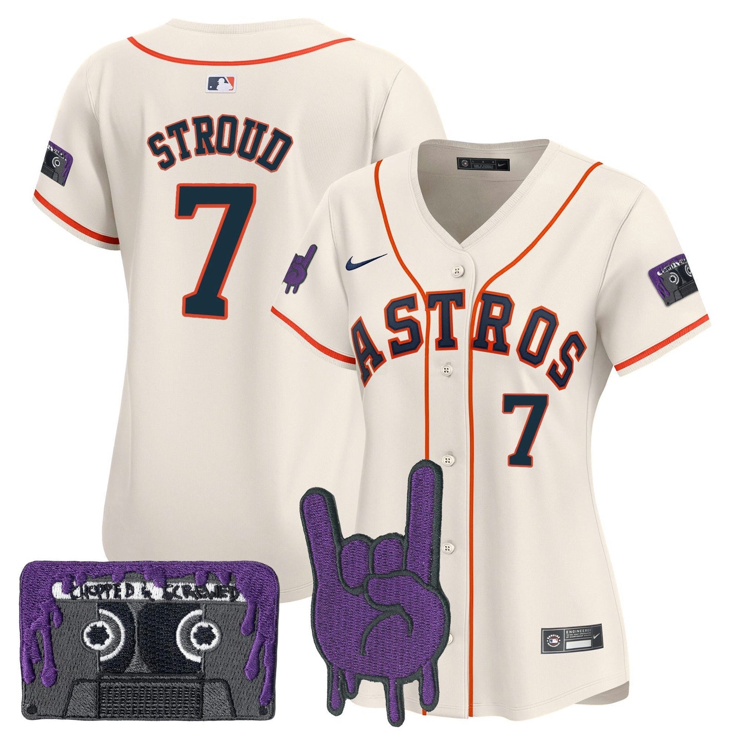 Camisa MLB Women’s Houston DJ Screw Patch Vapor Premier Limited Jersey