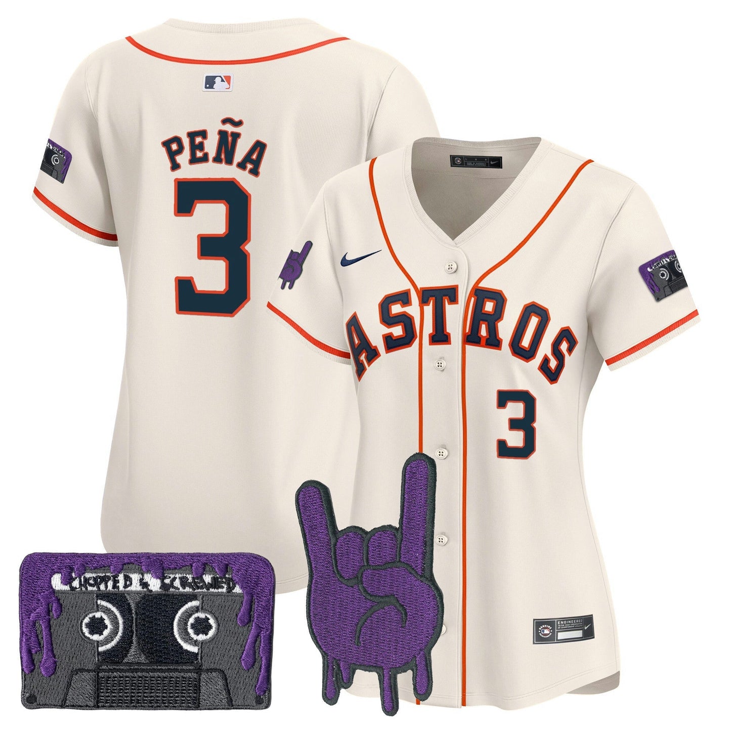 Camisa MLB Women’s Houston DJ Screw Patch Vapor Premier Limited Jersey