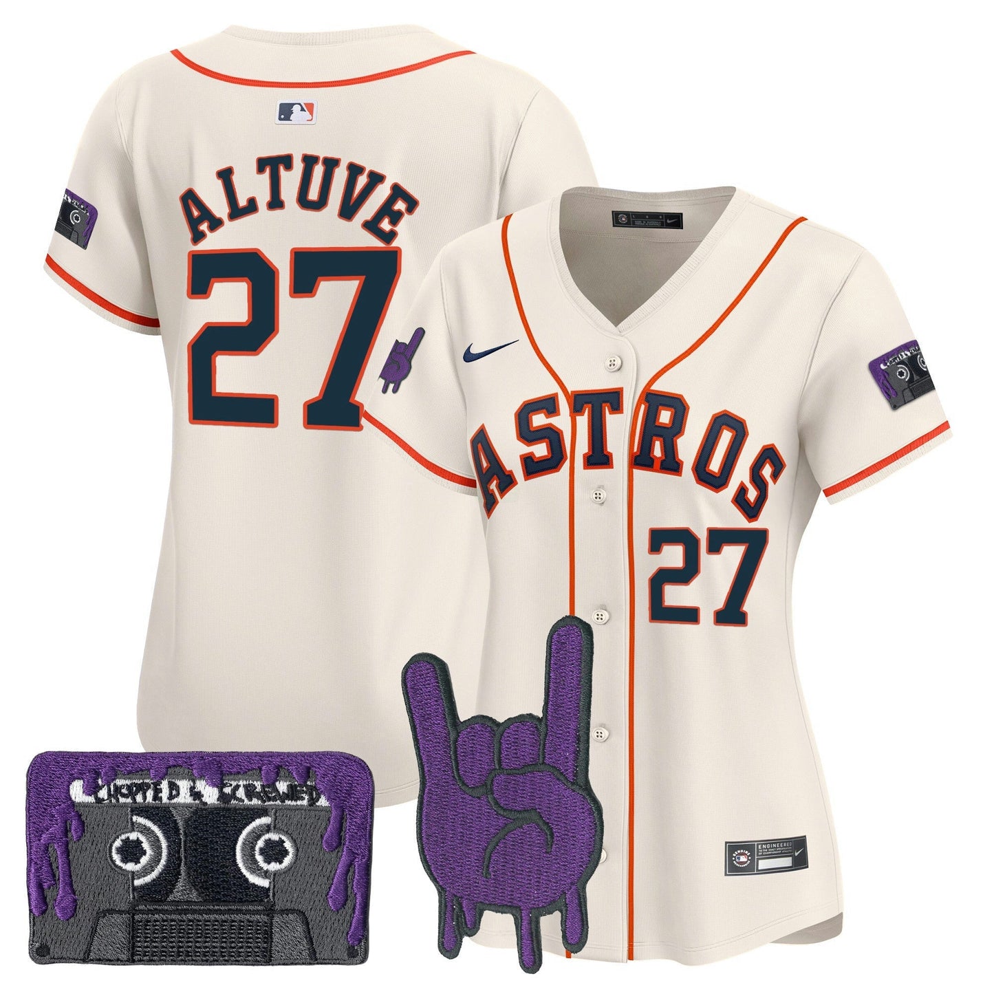 Camisa MLB Women’s Houston DJ Screw Patch Vapor Premier Limited Jersey