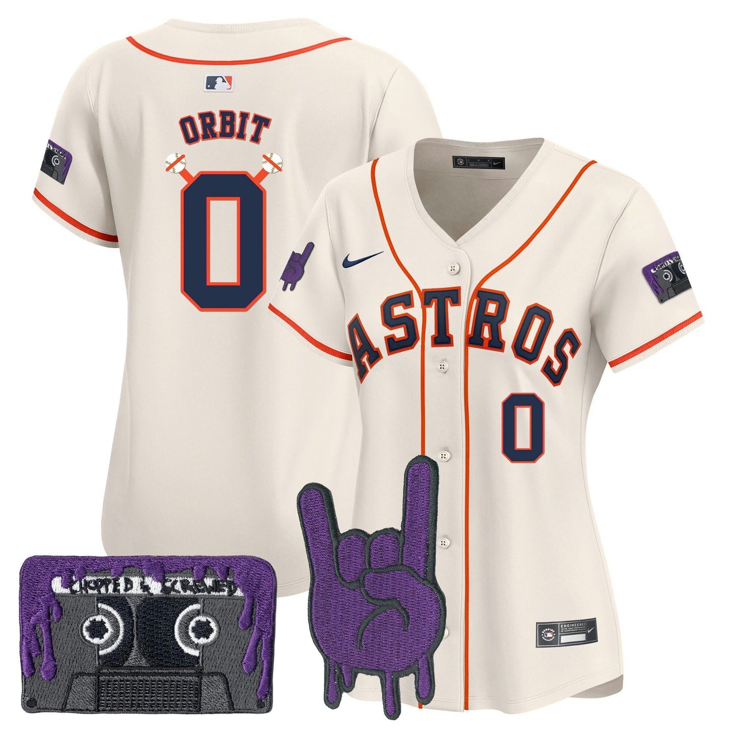 Camisa MLB Women’s Houston DJ Screw Patch Vapor Premier Limited Jersey