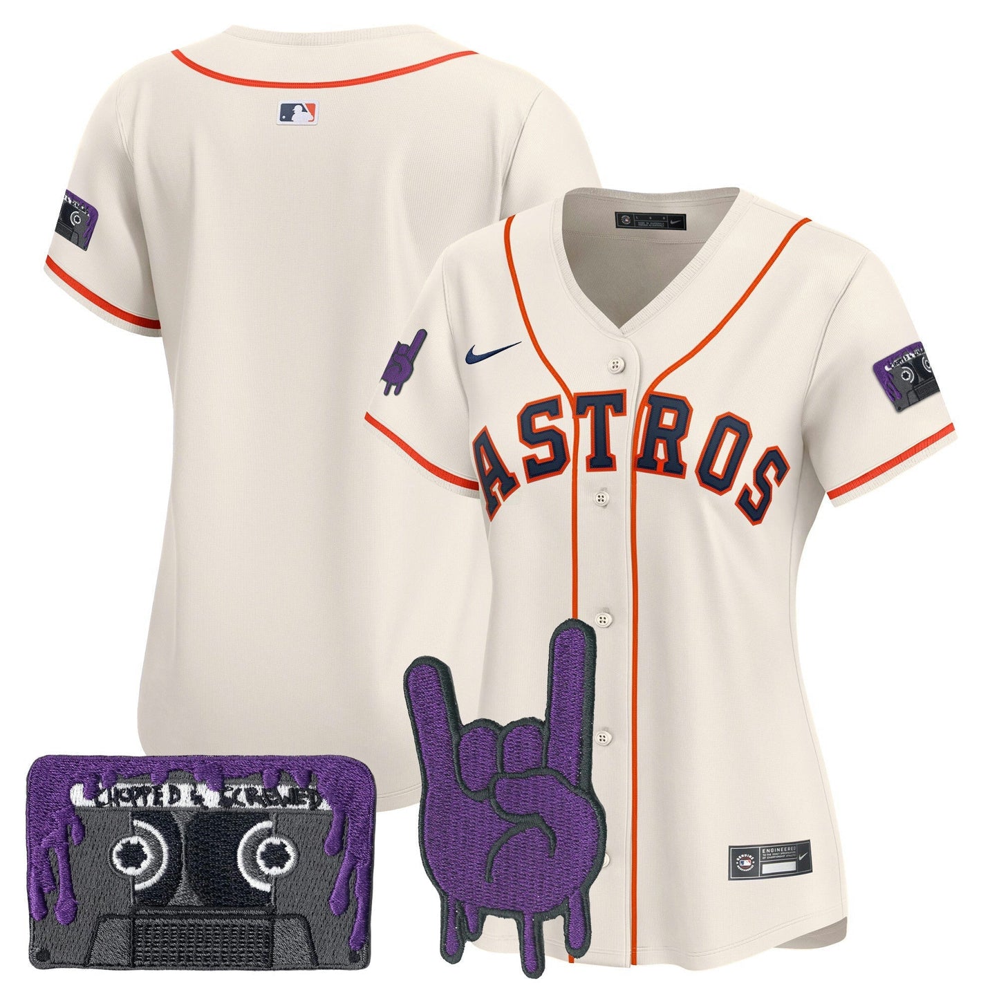 Camisa MLB Women’s Houston DJ Screw Patch Vapor Premier Limited Jersey