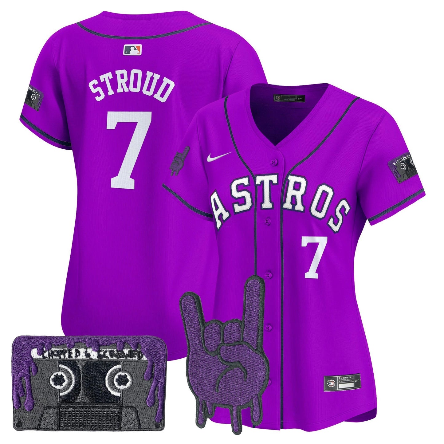 Camisa MLB Women’s Houston DJ Screw Patch Vapor Premier Limited Jersey