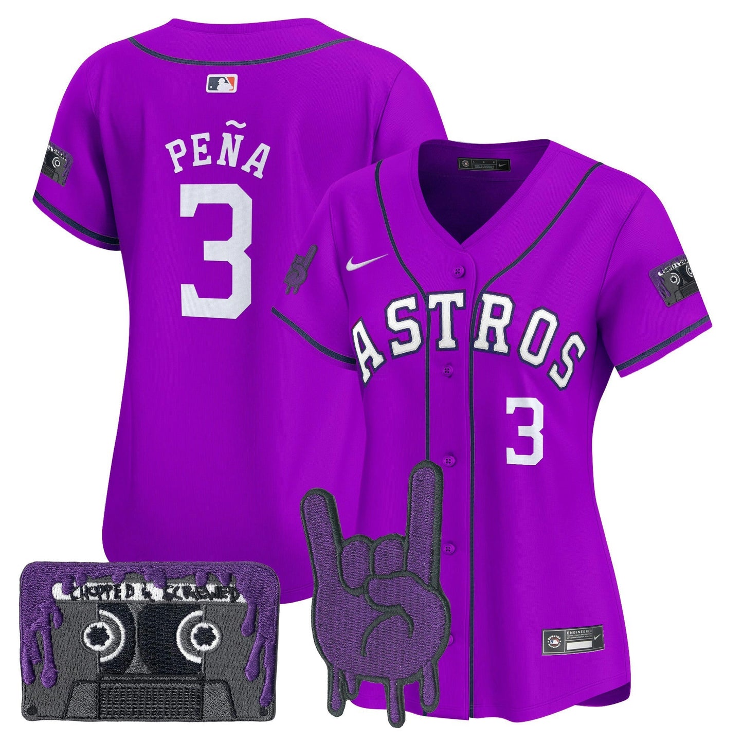 Camisa MLB Women’s Houston DJ Screw Patch Vapor Premier Limited Jersey