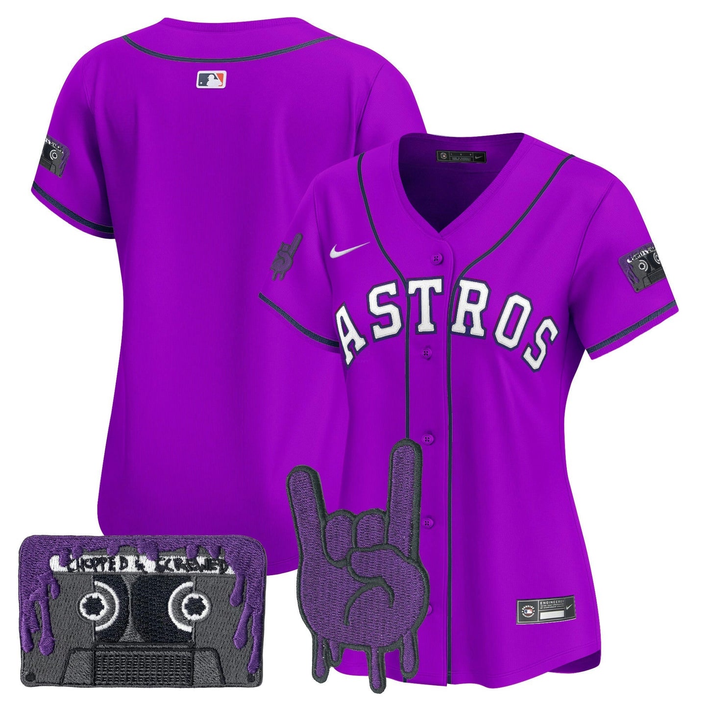 Camisa MLB Women’s Houston DJ Screw Patch Vapor Premier Limited Jersey