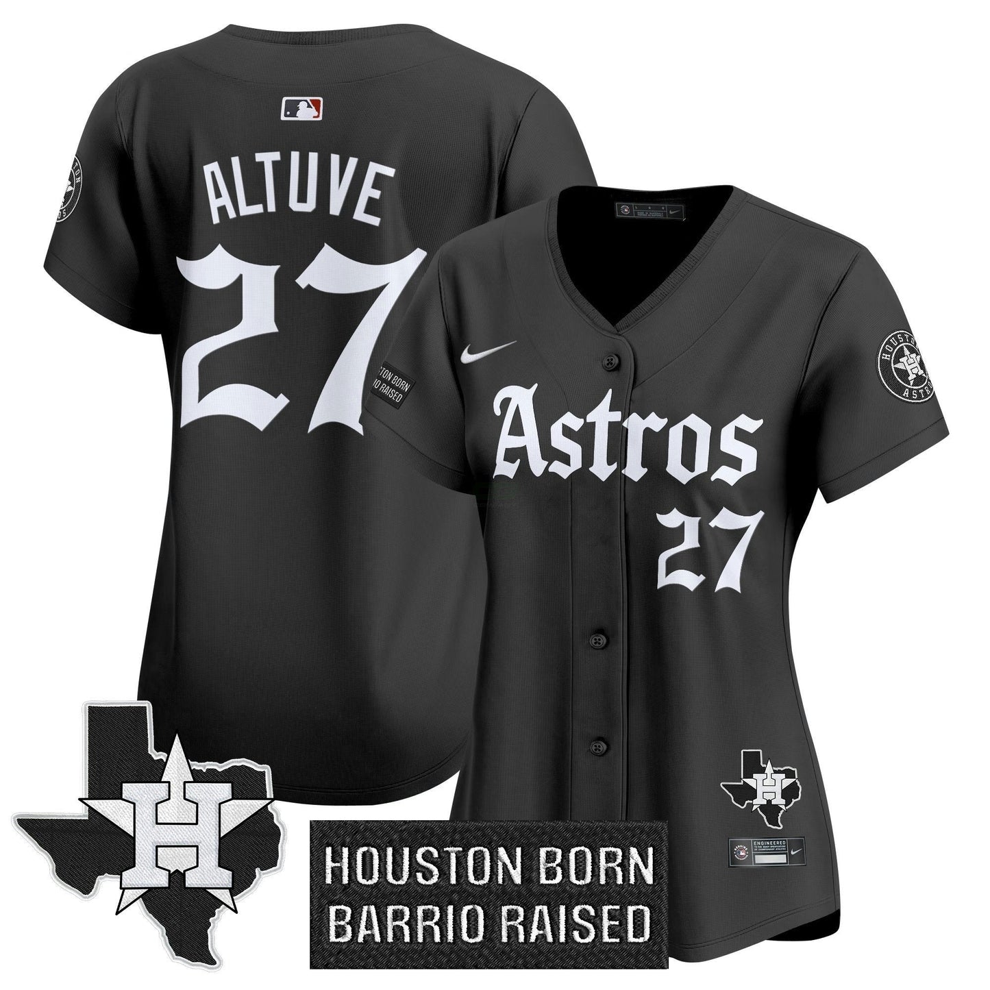 Camisa MLB Women’s Houston ‘Gothic Edition’ Vapor Premier Limited Jersey