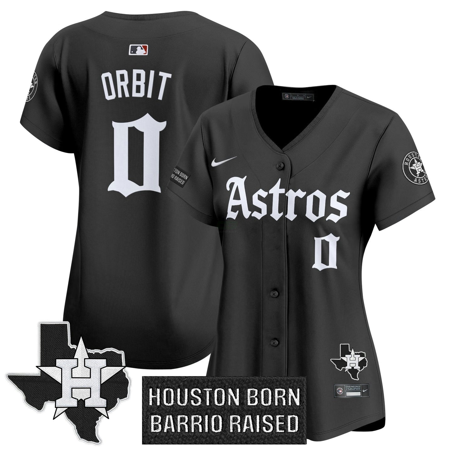 Camisa MLB Women’s Houston ‘Gothic Edition’ Vapor Premier Limited Jersey
