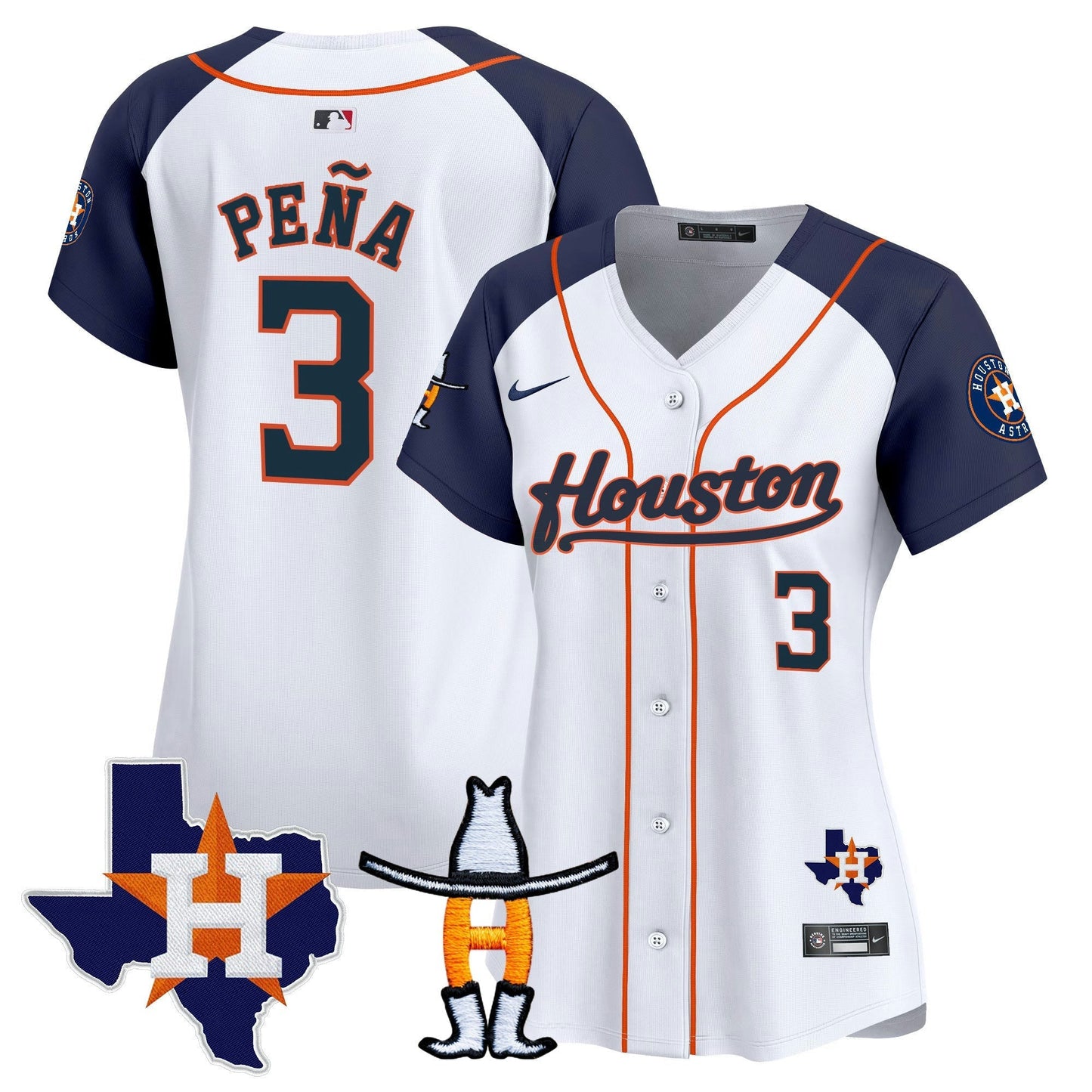 Camisa MLB Women’s Houston Houston Rodeo Patch Vapor Premier Limited Jersey