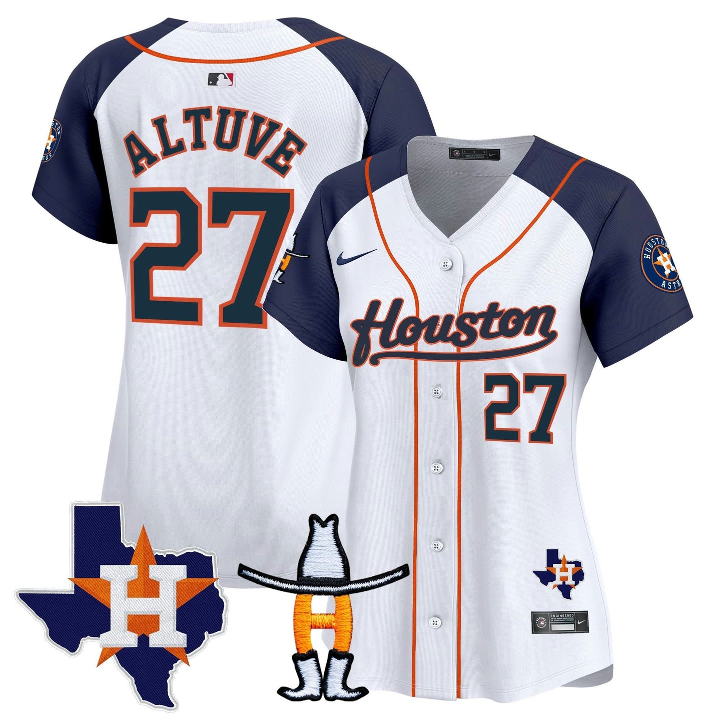 Camisa MLB Women’s Houston Houston Rodeo Patch Vapor Premier Limited Jersey