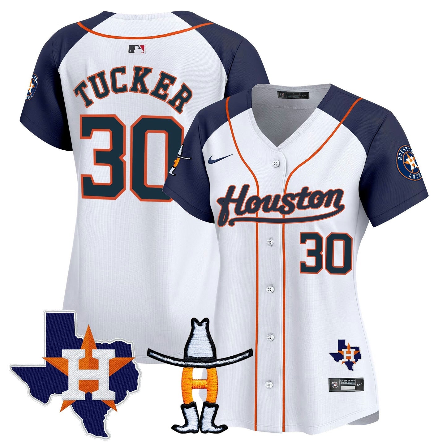 Camisa MLB Women’s Houston Houston Rodeo Patch Vapor Premier Limited Jersey