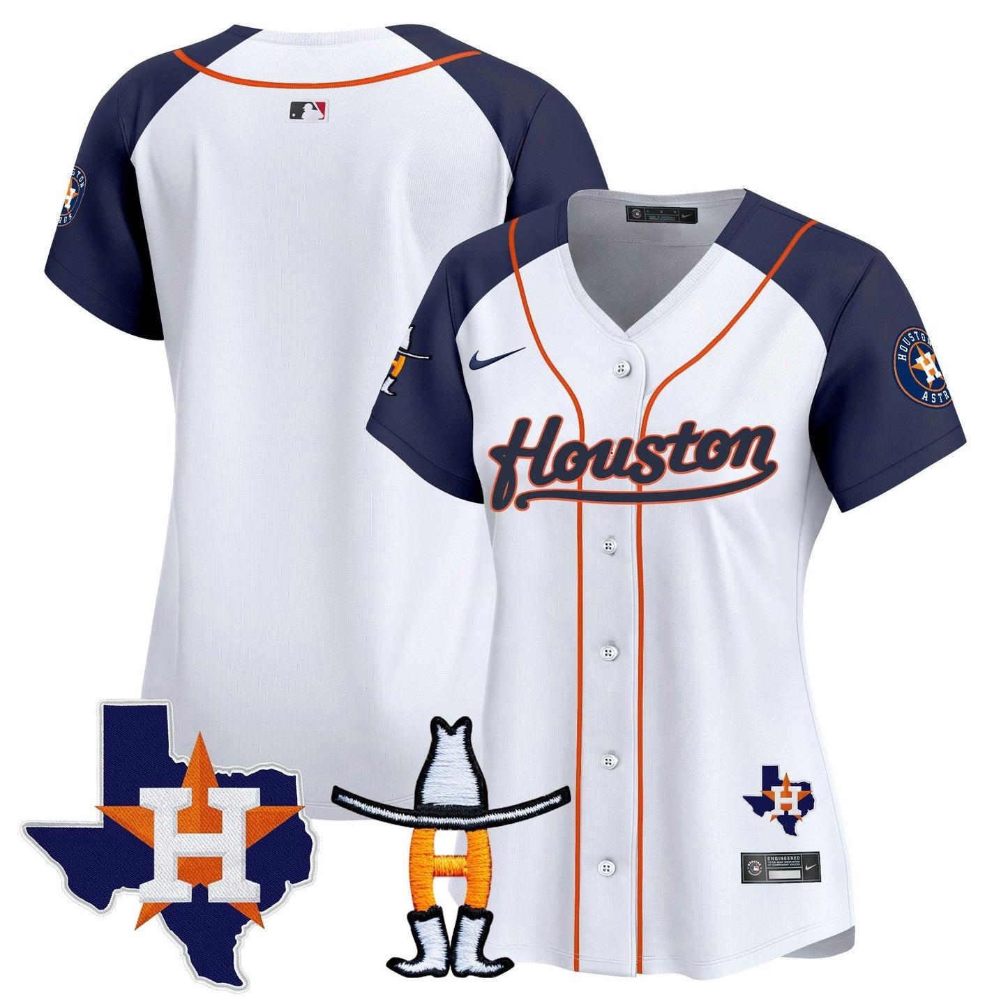 Camisa MLB Women’s Houston Houston Rodeo Patch Vapor Premier Limited Jersey