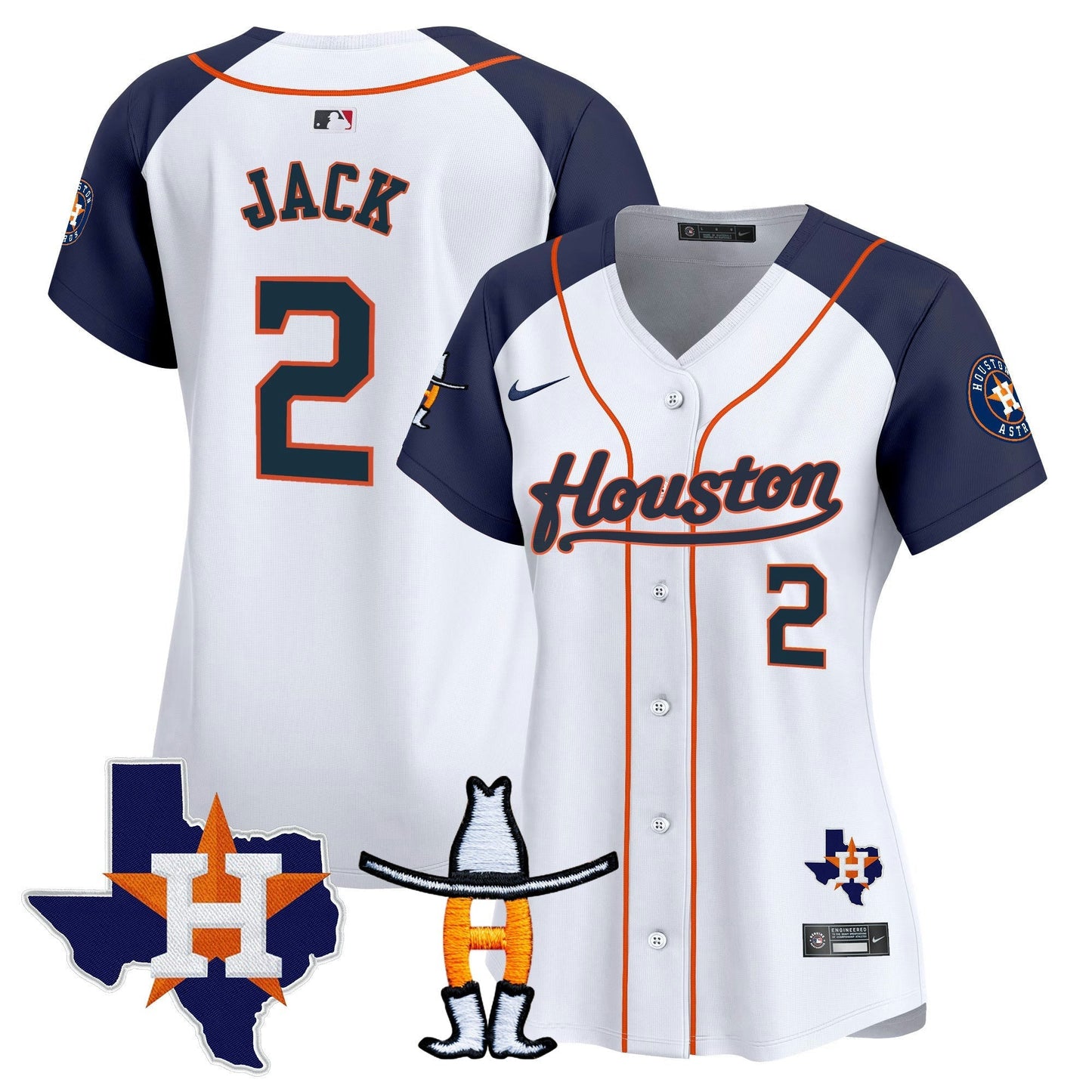 Camisa MLB Women’s Houston Houston Rodeo Patch Vapor Premier Limited Jersey