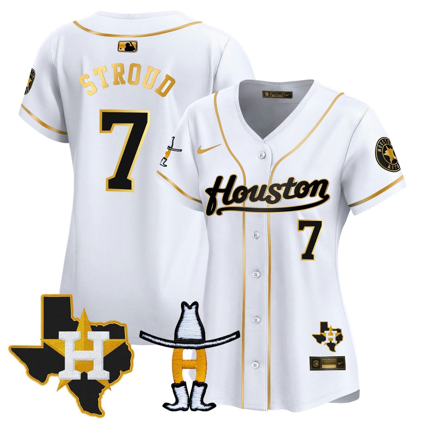 Camisa MLB Women’s Houston Houston Rodeo Patch Vapor Premier Limited Jersey