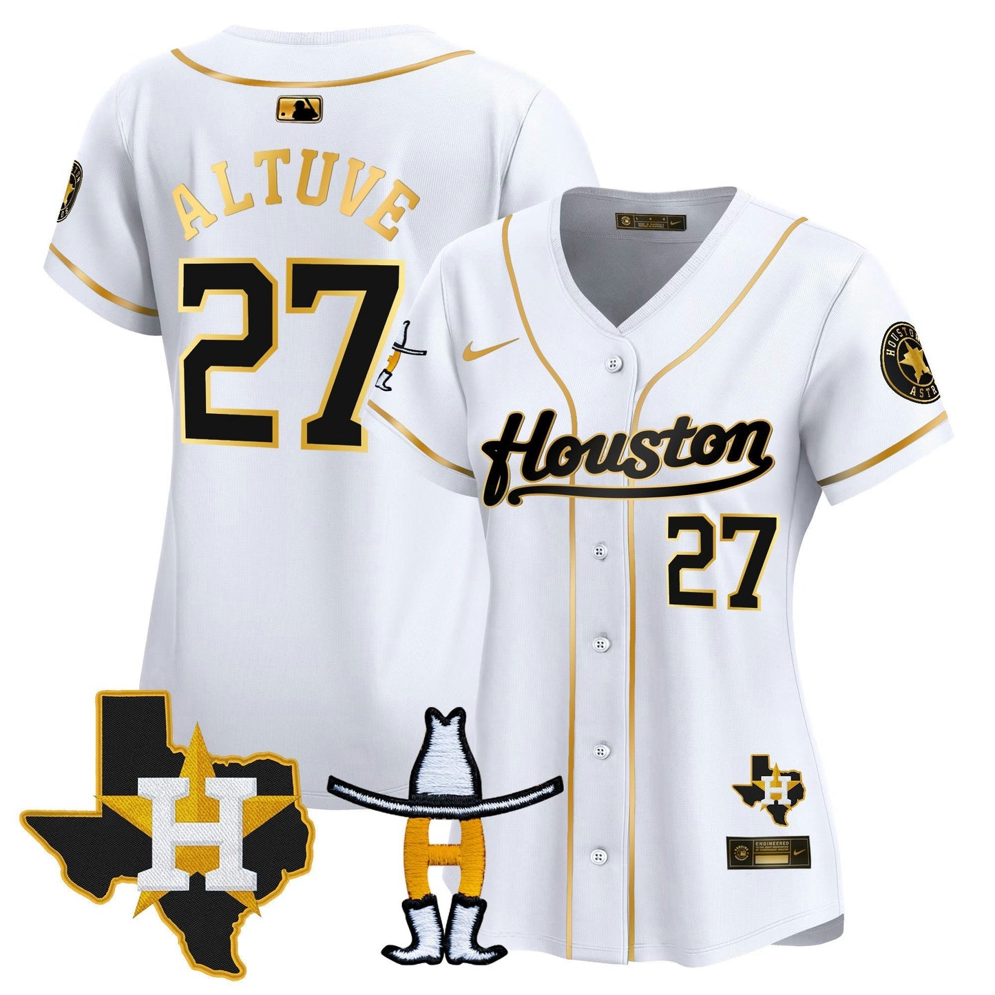 Camisa MLB Women’s Houston Houston Rodeo Patch Vapor Premier Limited Jersey