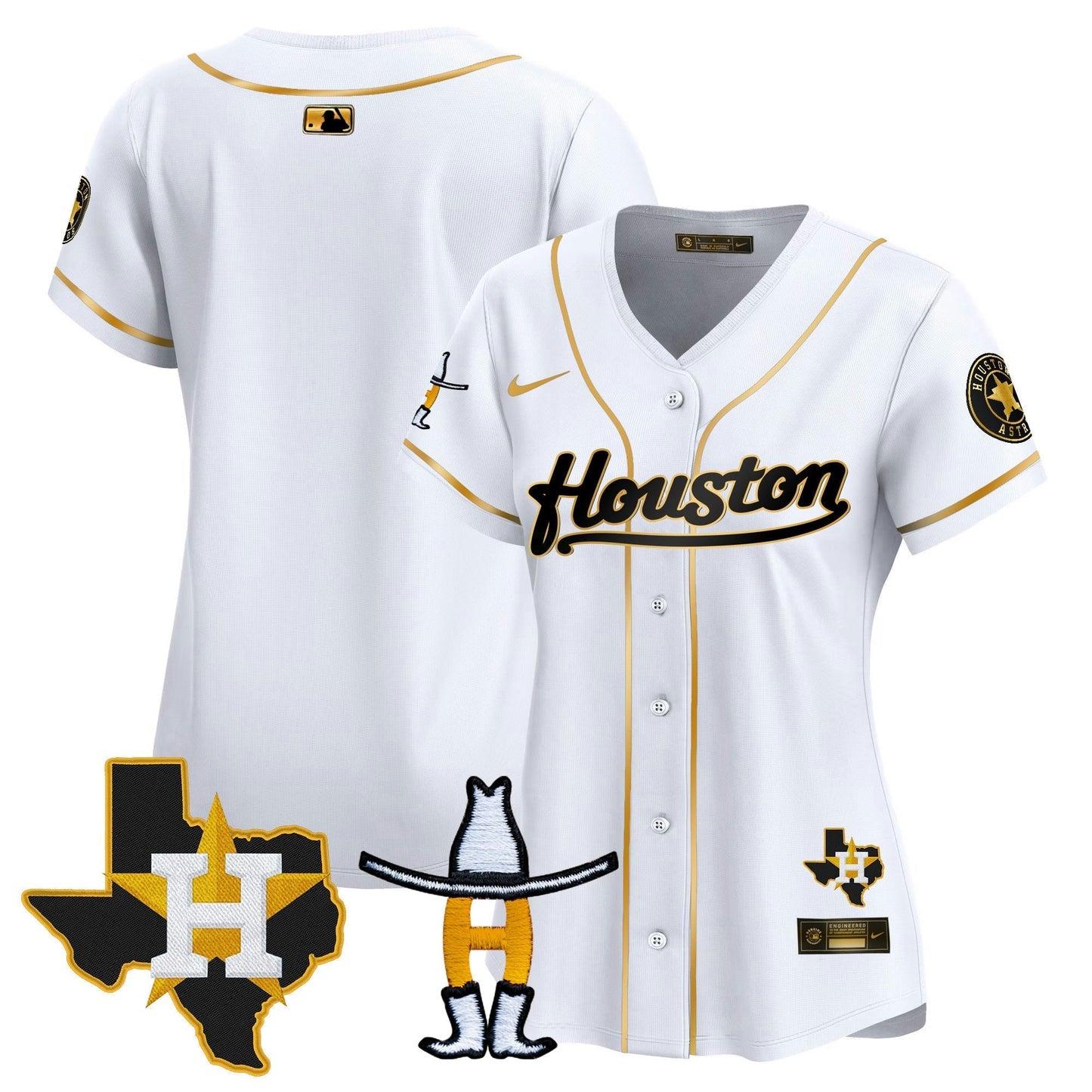 Camisa MLB Women’s Houston Houston Rodeo Patch Vapor Premier Limited Jersey