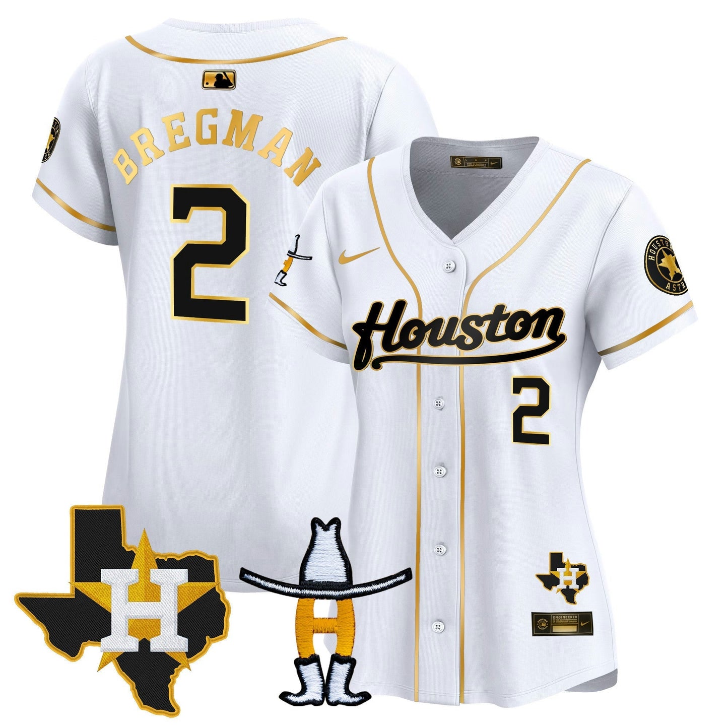 Camisa MLB Women’s Houston Houston Rodeo Patch Vapor Premier Limited Jersey
