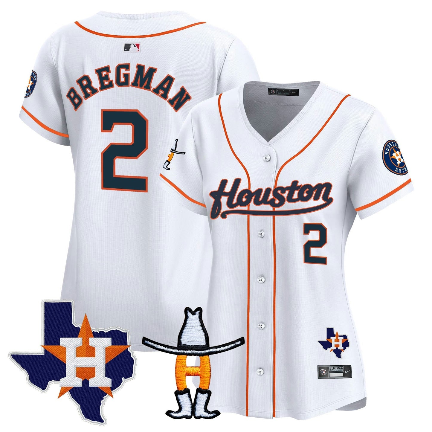 Camisa MLB Women’s Houston Houston Rodeo Patch Vapor Premier Limited Jersey