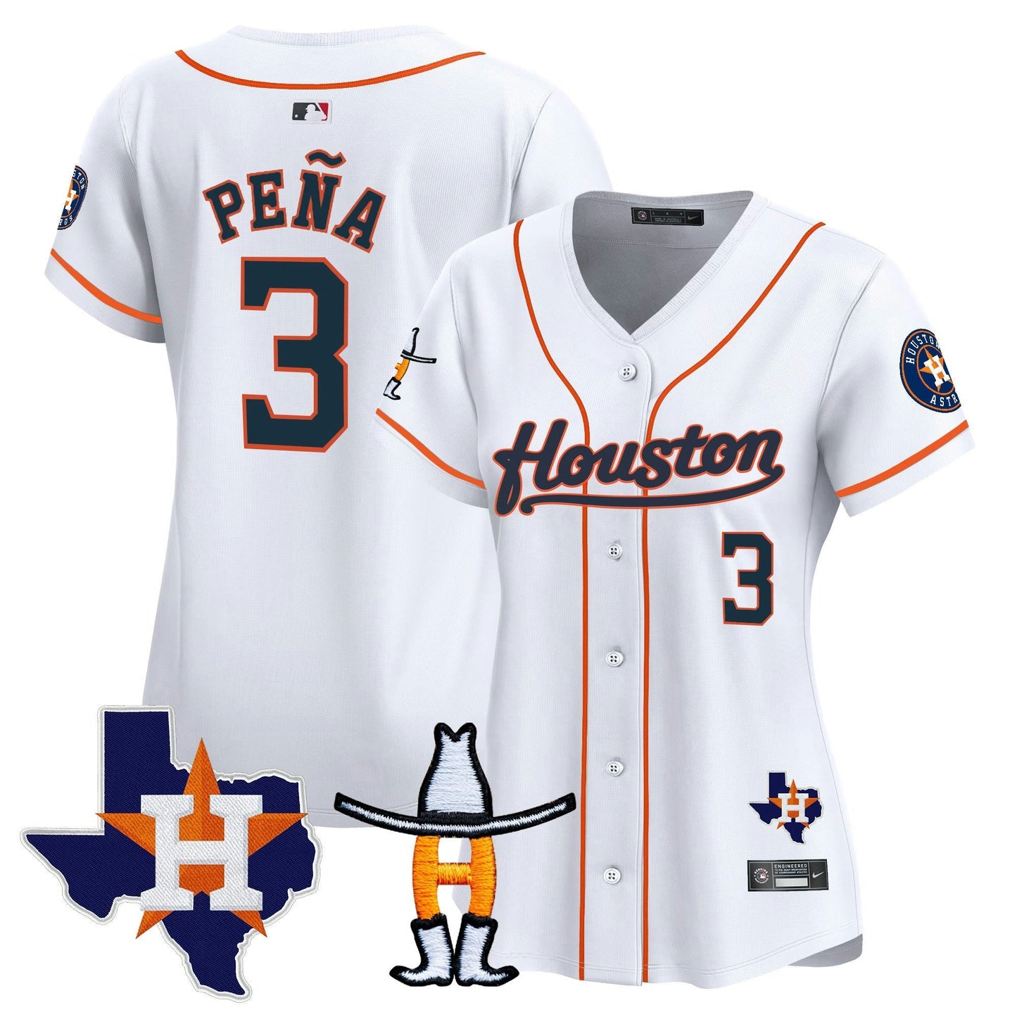 Camisa MLB Women’s Houston Houston Rodeo Patch Vapor Premier Limited Jersey