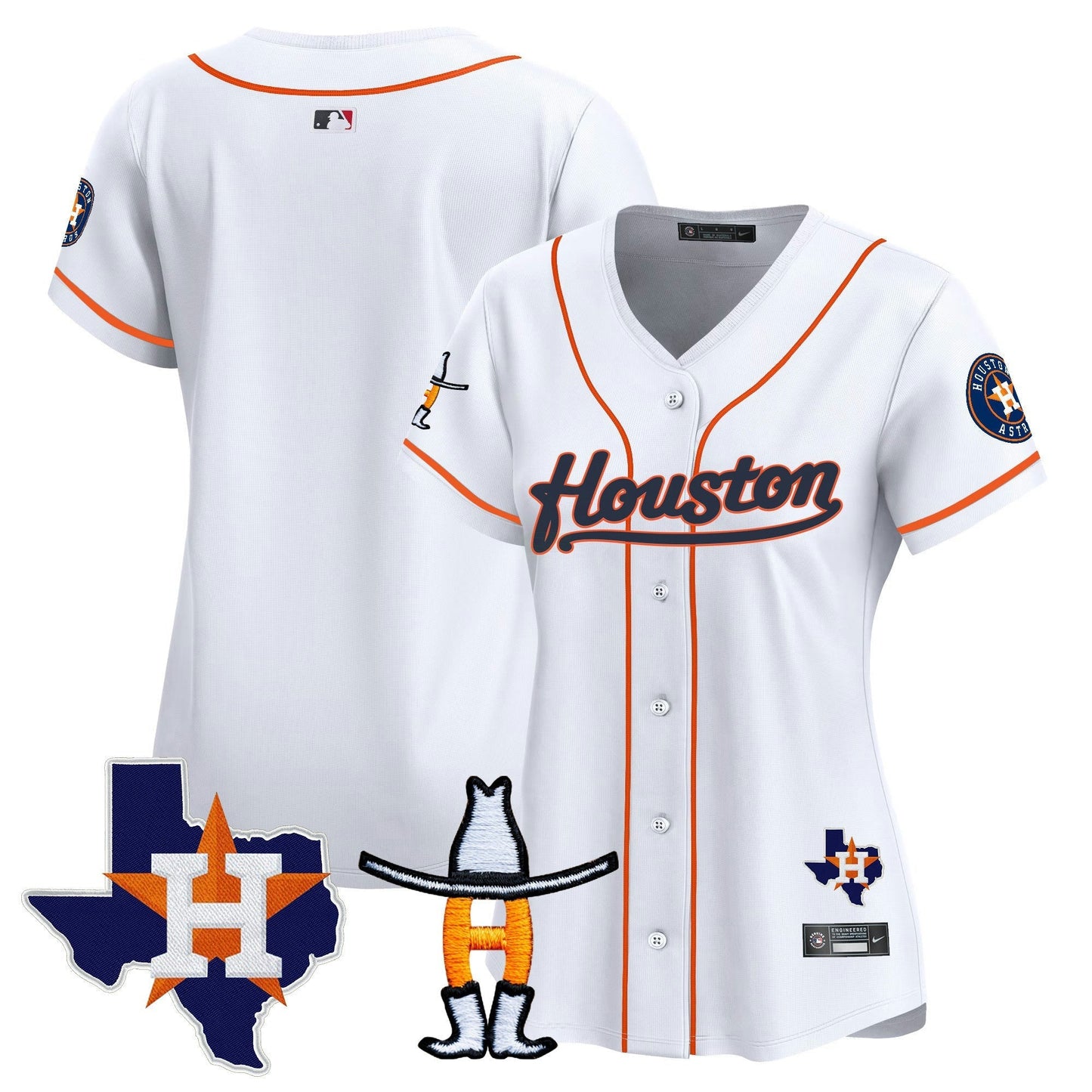 Camisa MLB Women’s Houston Houston Rodeo Patch Vapor Premier Limited Jersey