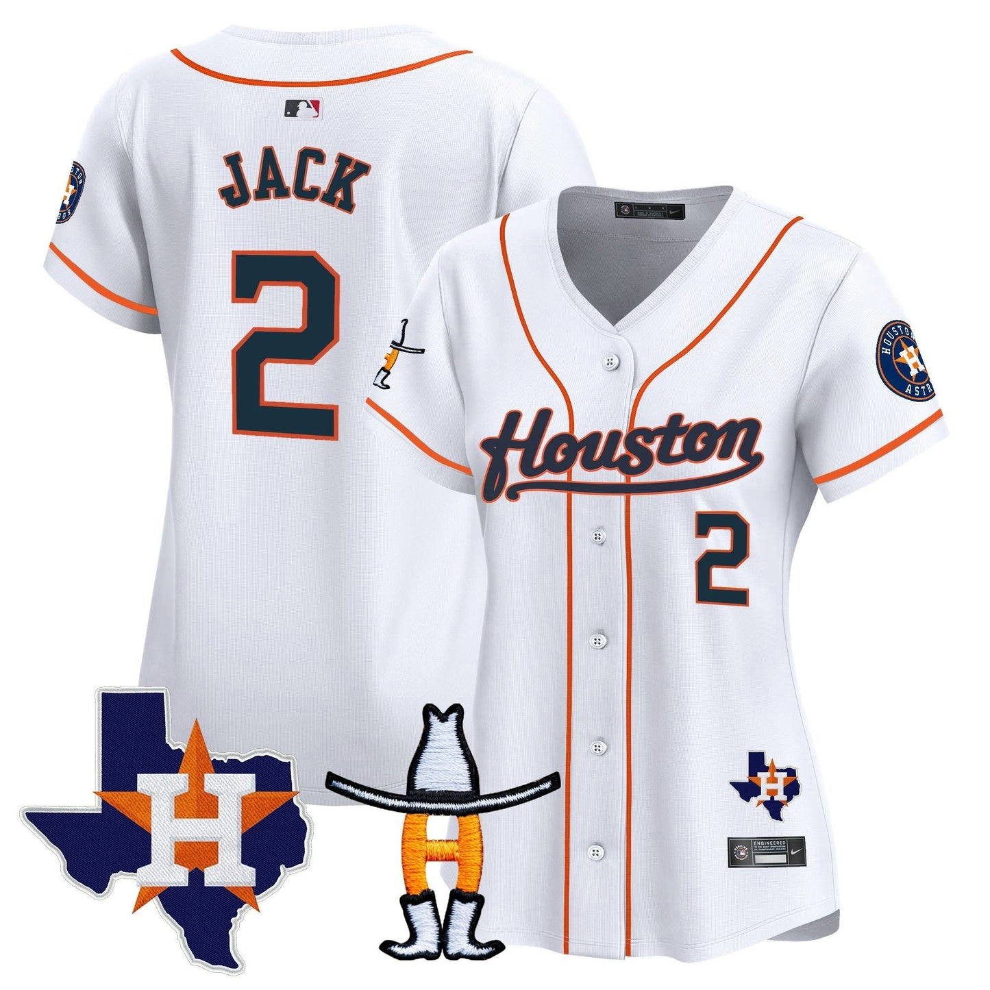 Camisa MLB Women’s Houston Houston Rodeo Patch Vapor Premier Limited Jersey