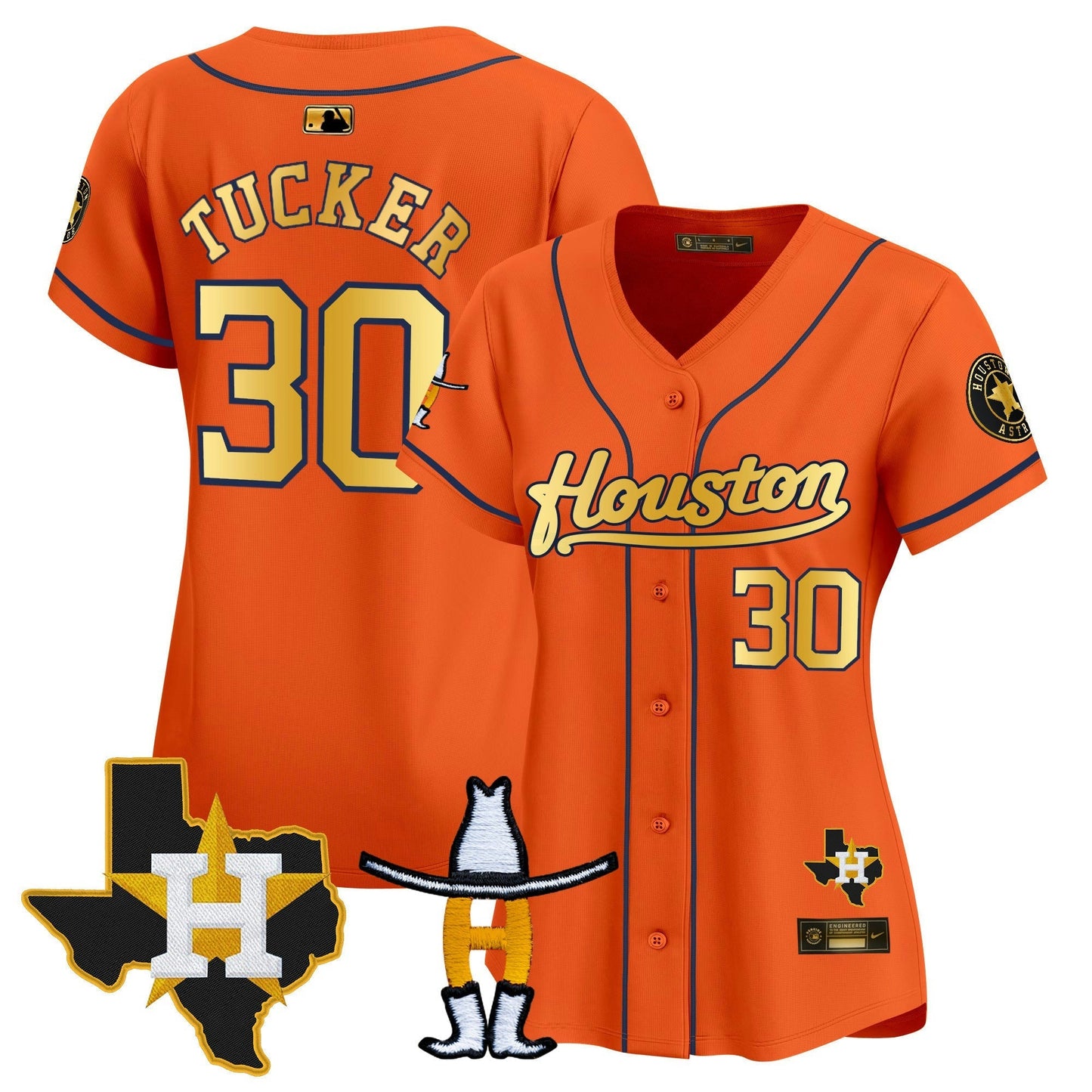 Camisa MLB Women’s Houston Houston Rodeo Patch Vapor Premier Limited Jersey