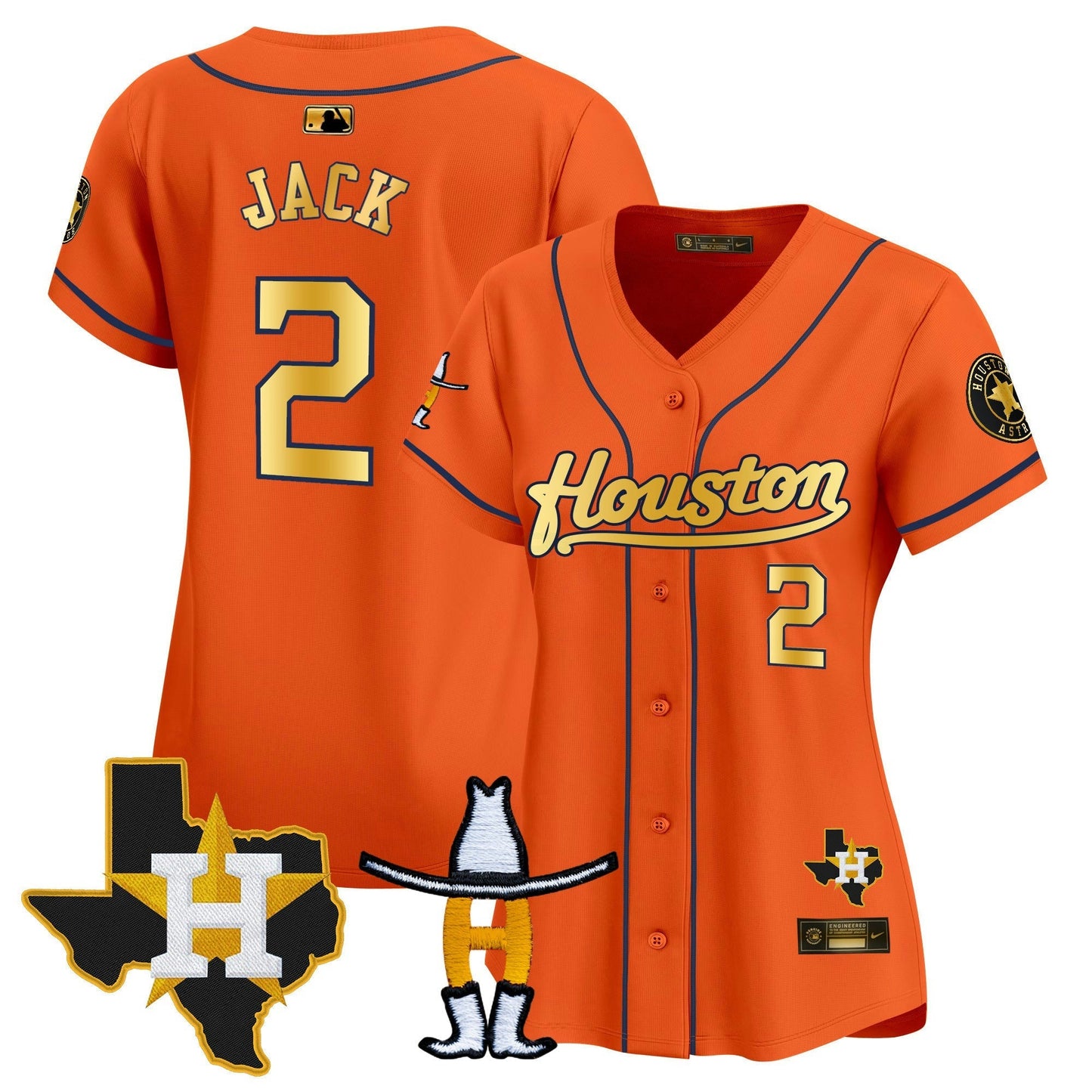 Camisa MLB Women’s Houston Houston Rodeo Patch Vapor Premier Limited Jersey
