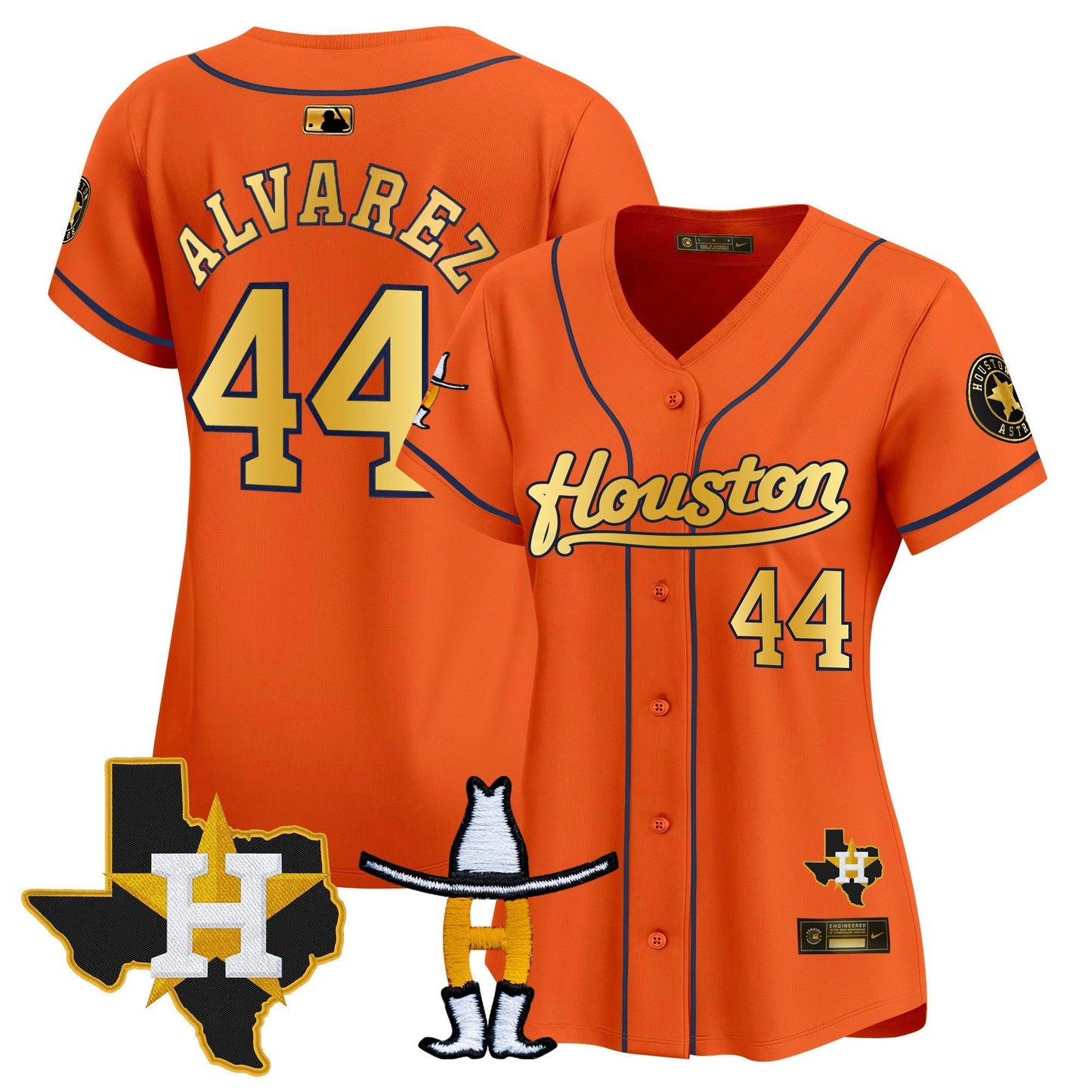 Camisa MLB Women’s Houston Houston Rodeo Patch Vapor Premier Limited Jersey