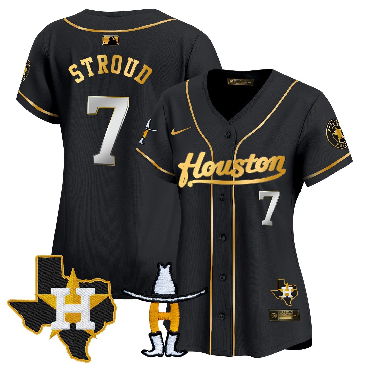 Camisa MLB Women’s Houston Houston Rodeo Patch Vapor Premier Limited Jersey