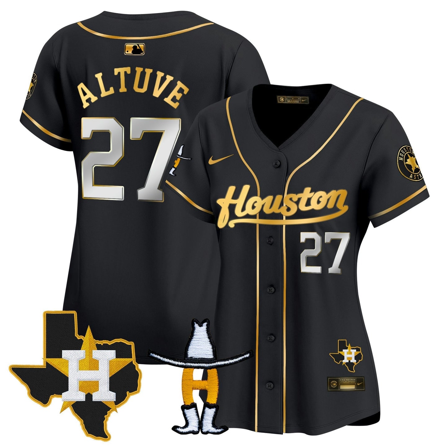 Camisa MLB Women’s Houston Houston Rodeo Patch Vapor Premier Limited Jersey
