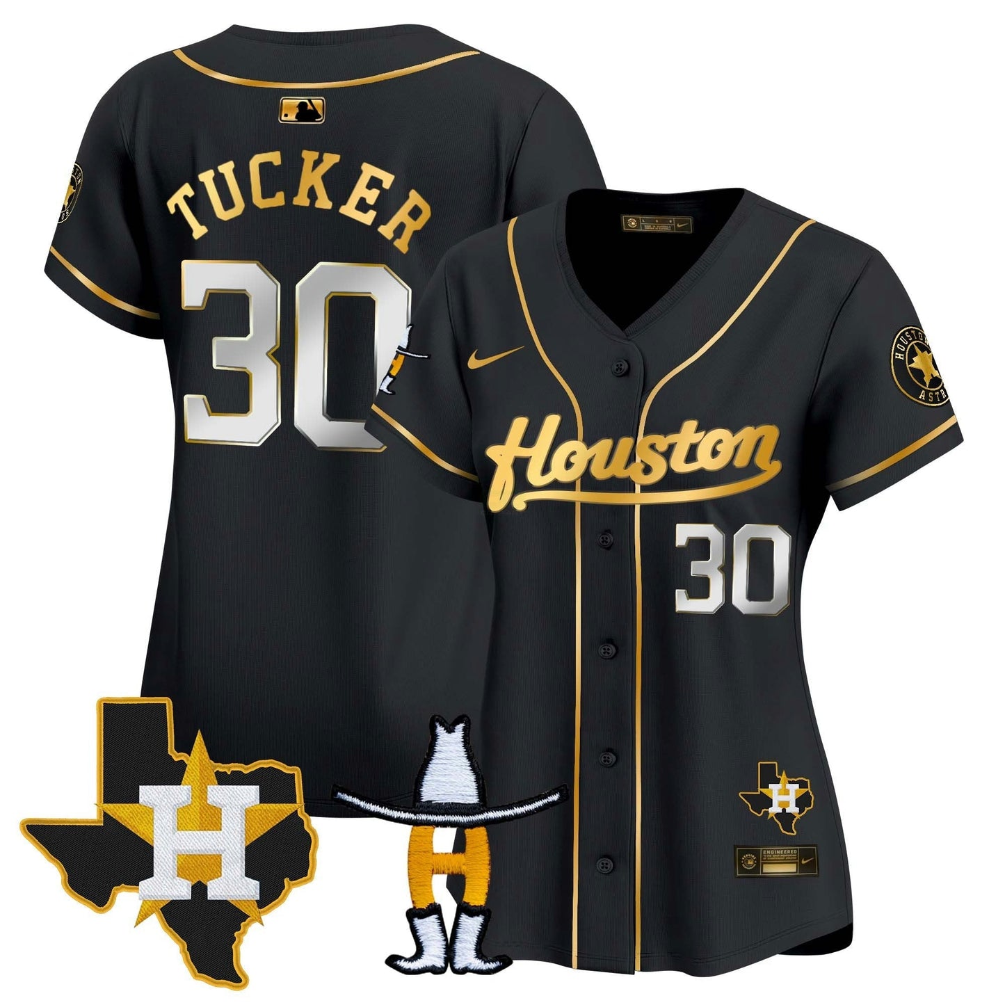 Camisa MLB Women’s Houston Houston Rodeo Patch Vapor Premier Limited Jersey