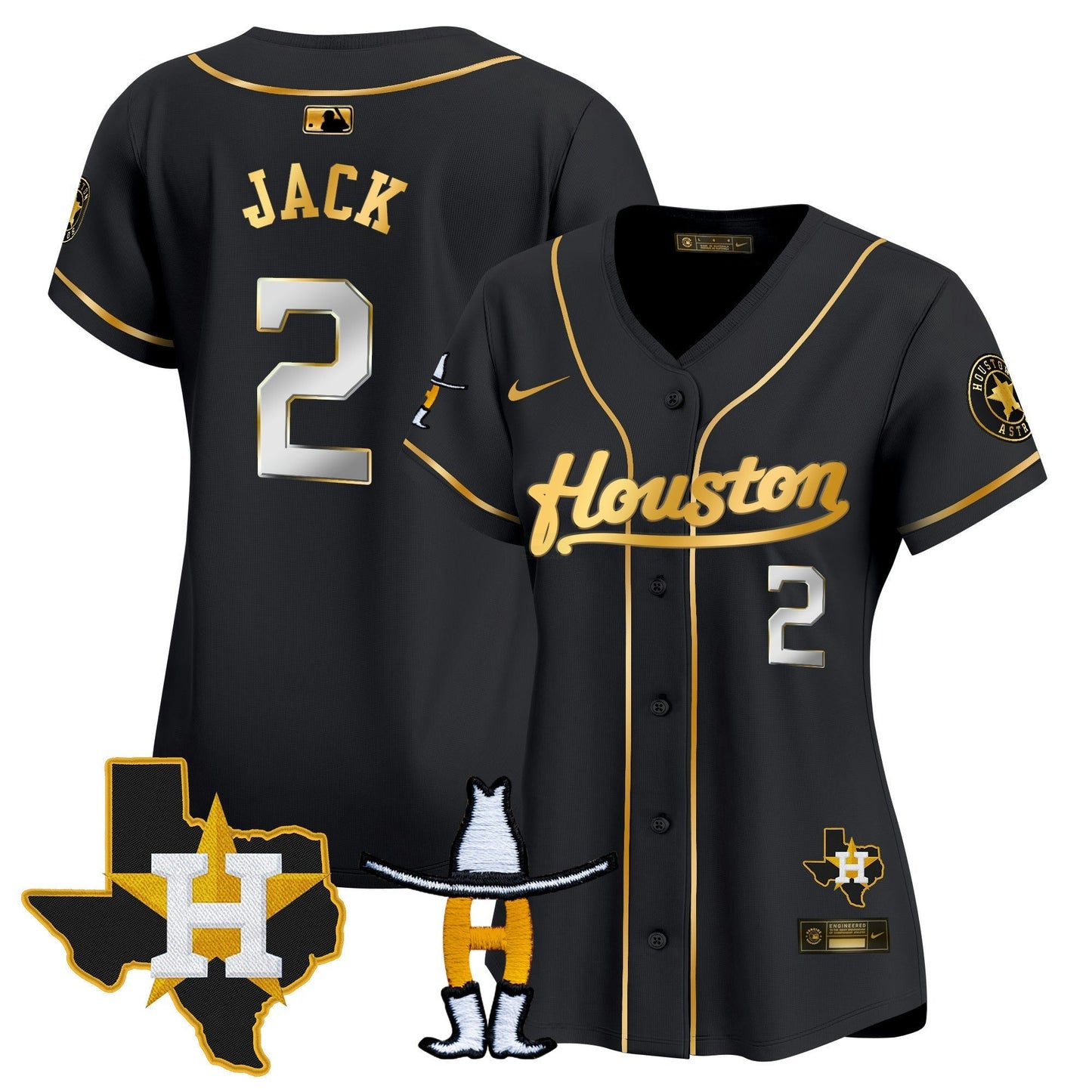 Camisa MLB Women’s Houston Houston Rodeo Patch Vapor Premier Limited Jersey