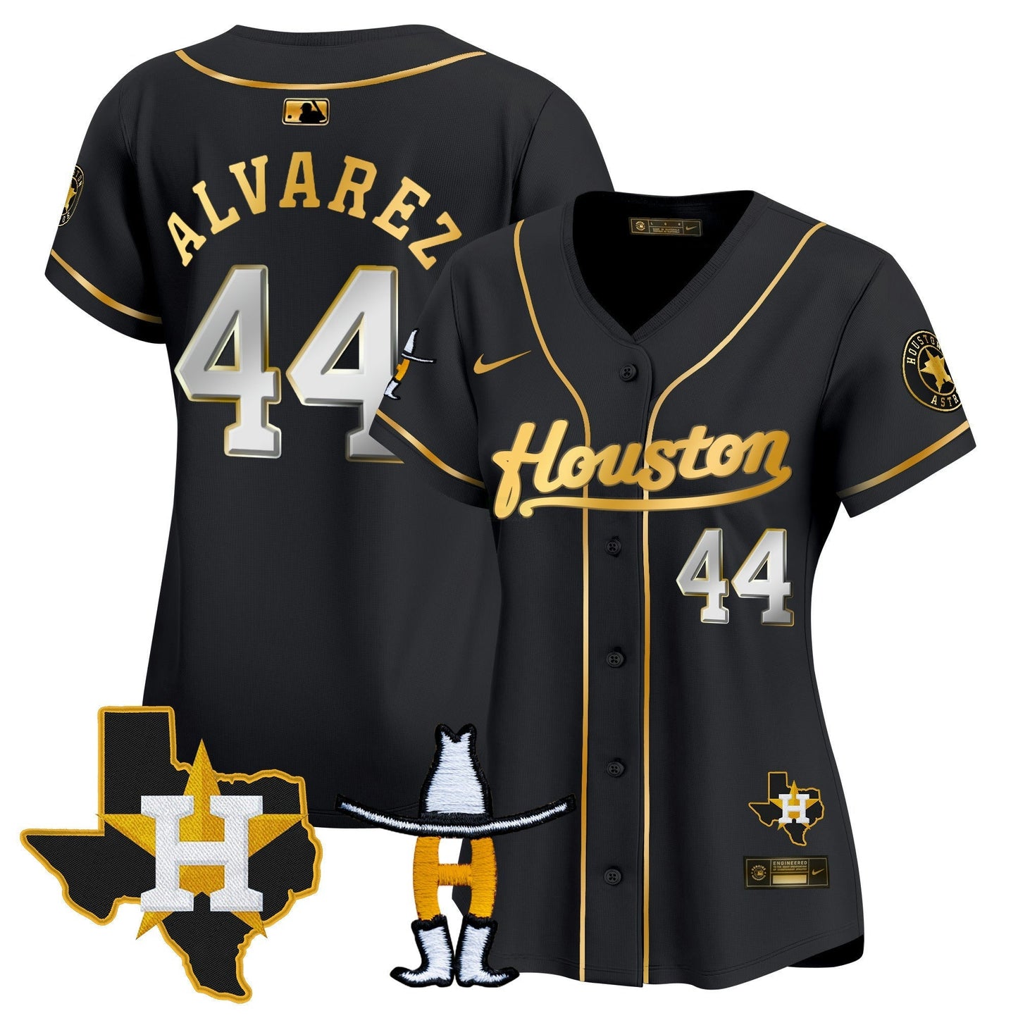 Camisa MLB Women’s Houston Houston Rodeo Patch Vapor Premier Limited Jersey