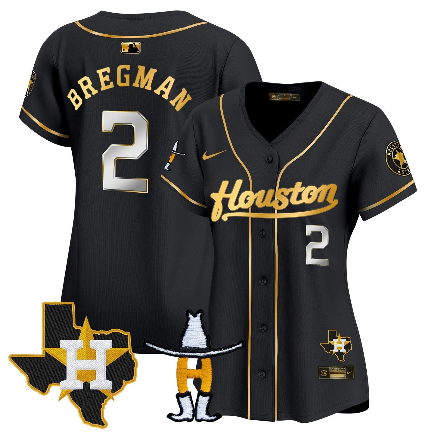 Camisa MLB Women’s Houston Houston Rodeo Patch Vapor Premier Limited Jersey