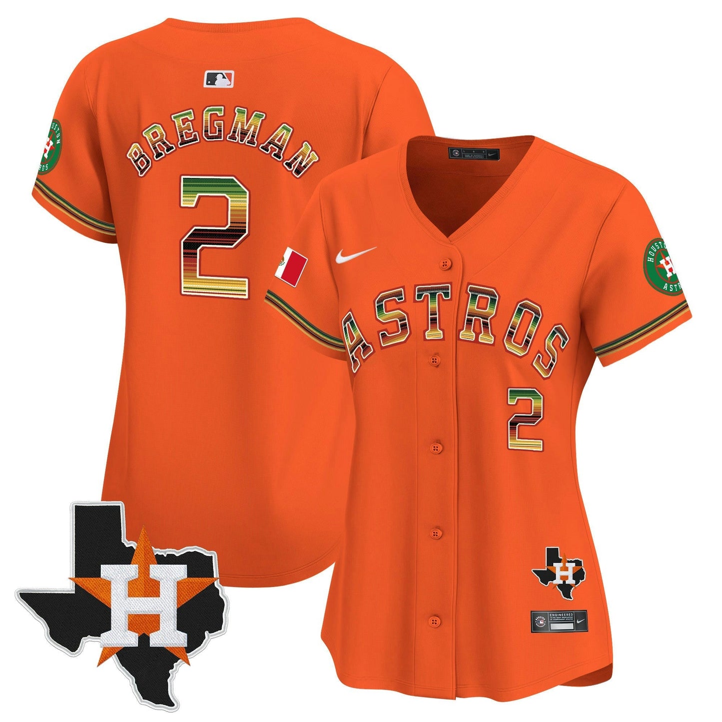 Camisa MLB Women’s Houston Mexico Traditional Style Vapor Premier Limited Jersey