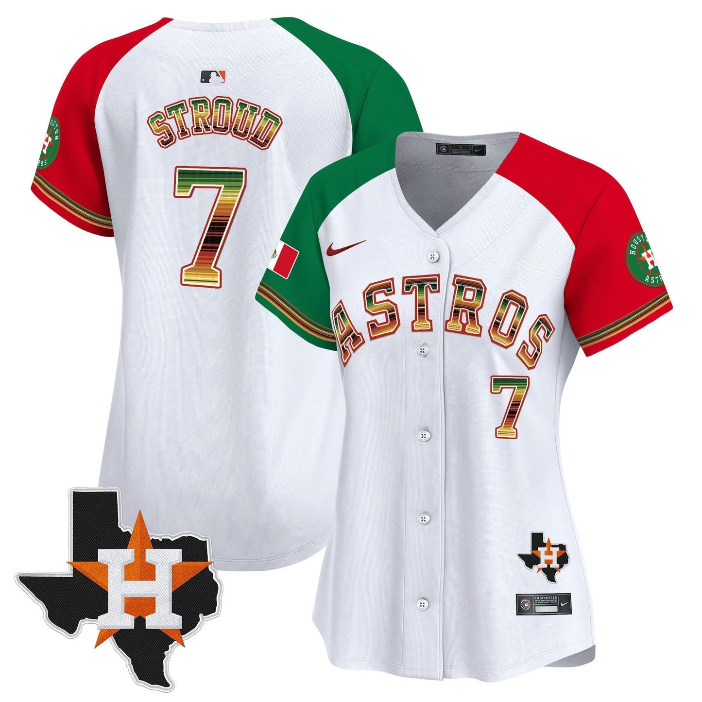Camisa MLB Women’s Houston Mexico Traditional Style Vapor Premier Limited Jersey