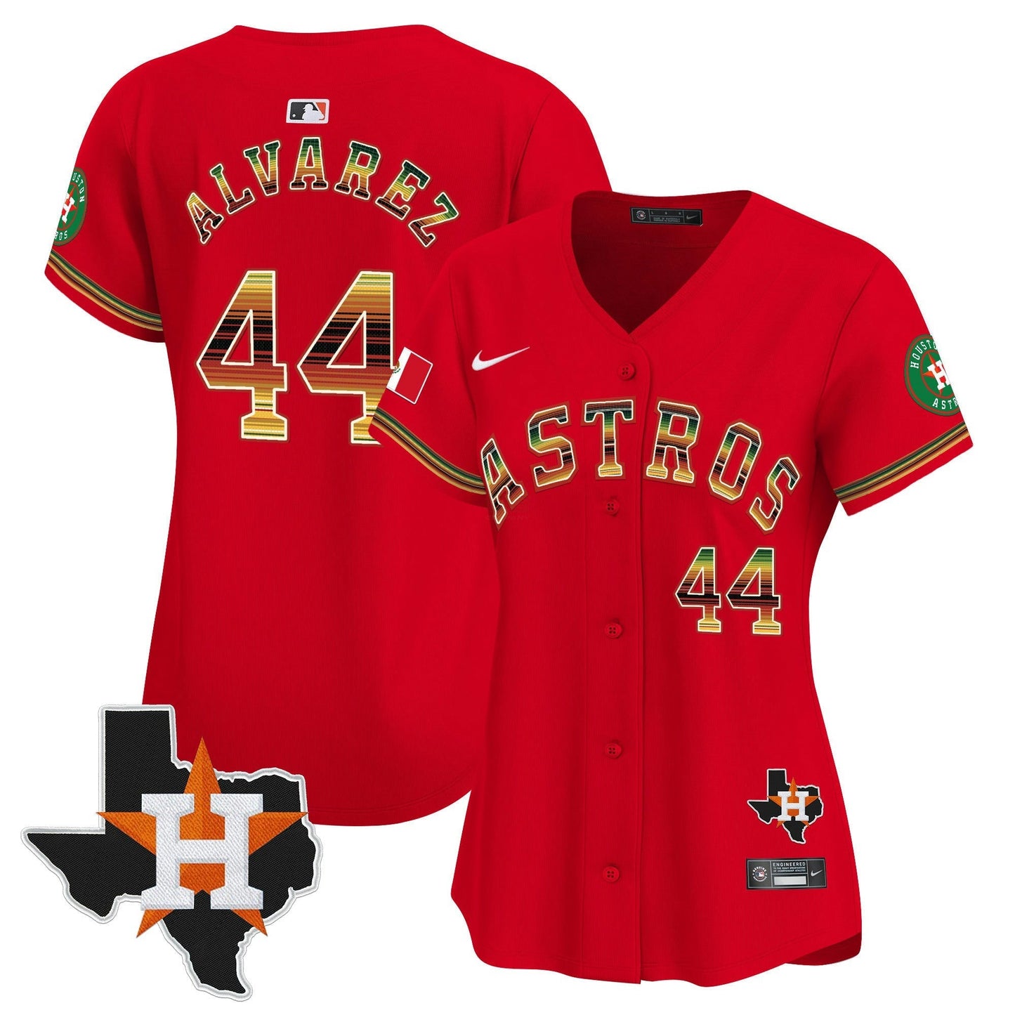 Camisa MLB Women’s Houston Mexico Traditional Style Vapor Premier Limited Jersey