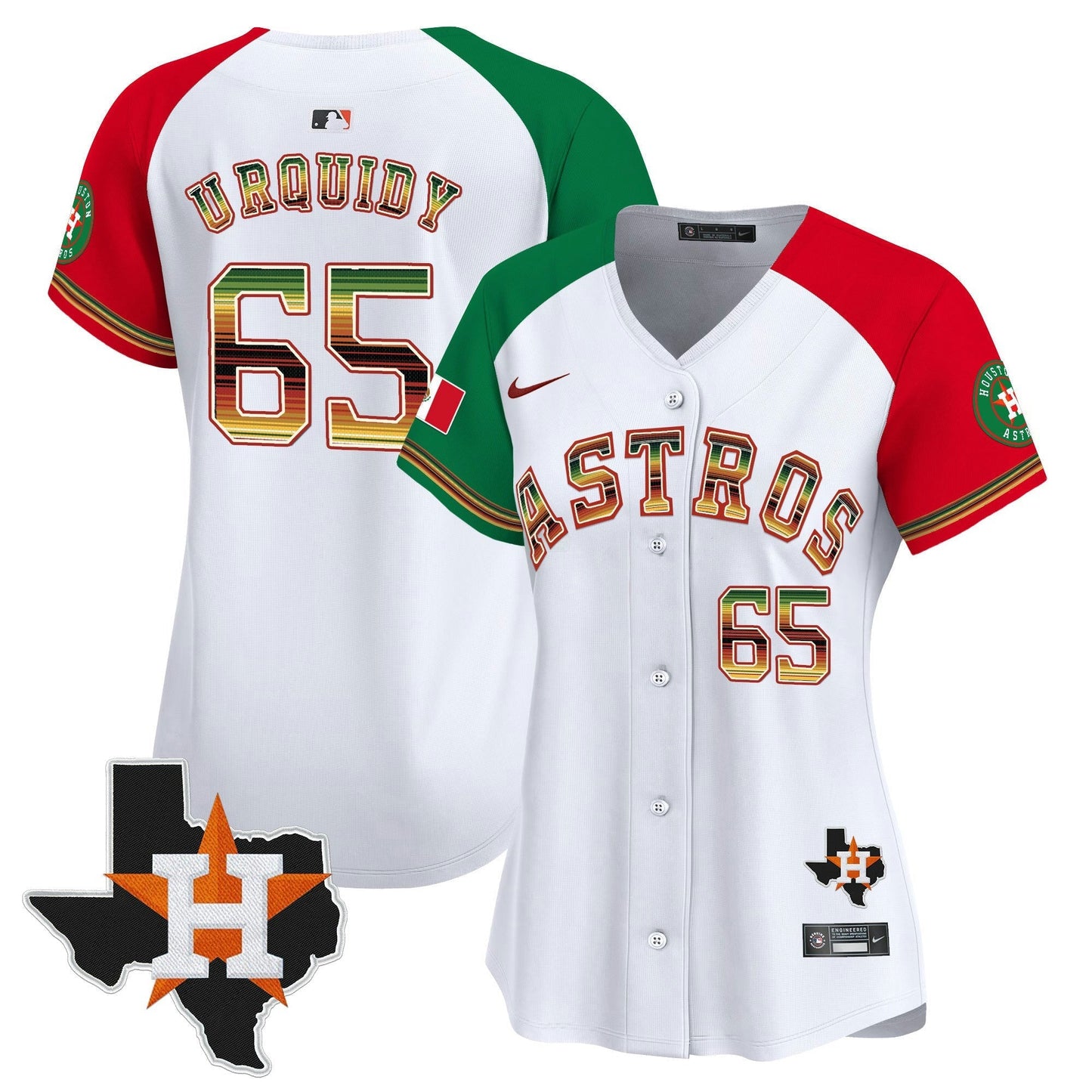 Camisa MLB Women’s Houston Mexico Traditional Style Vapor Premier Limited Jersey