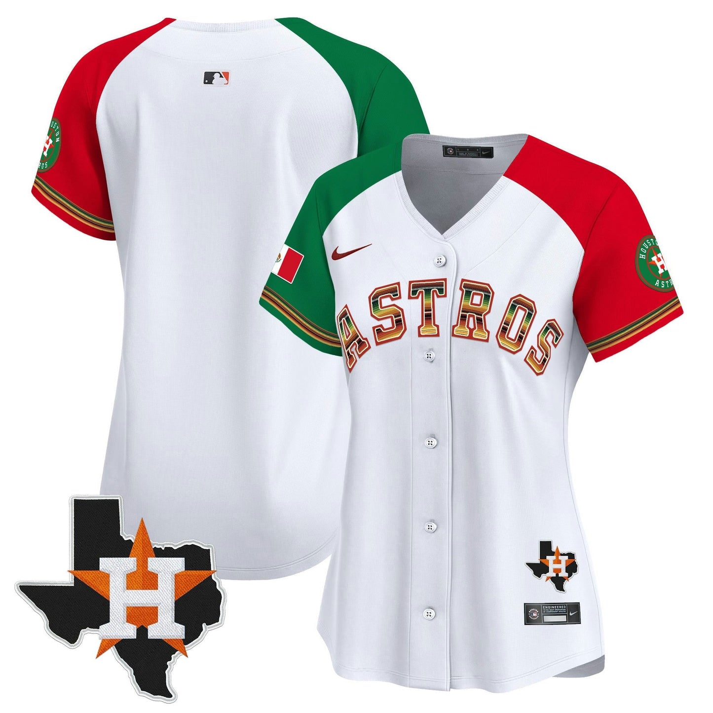 Camisa MLB Women’s Houston Mexico Traditional Style Vapor Premier Limited Jersey