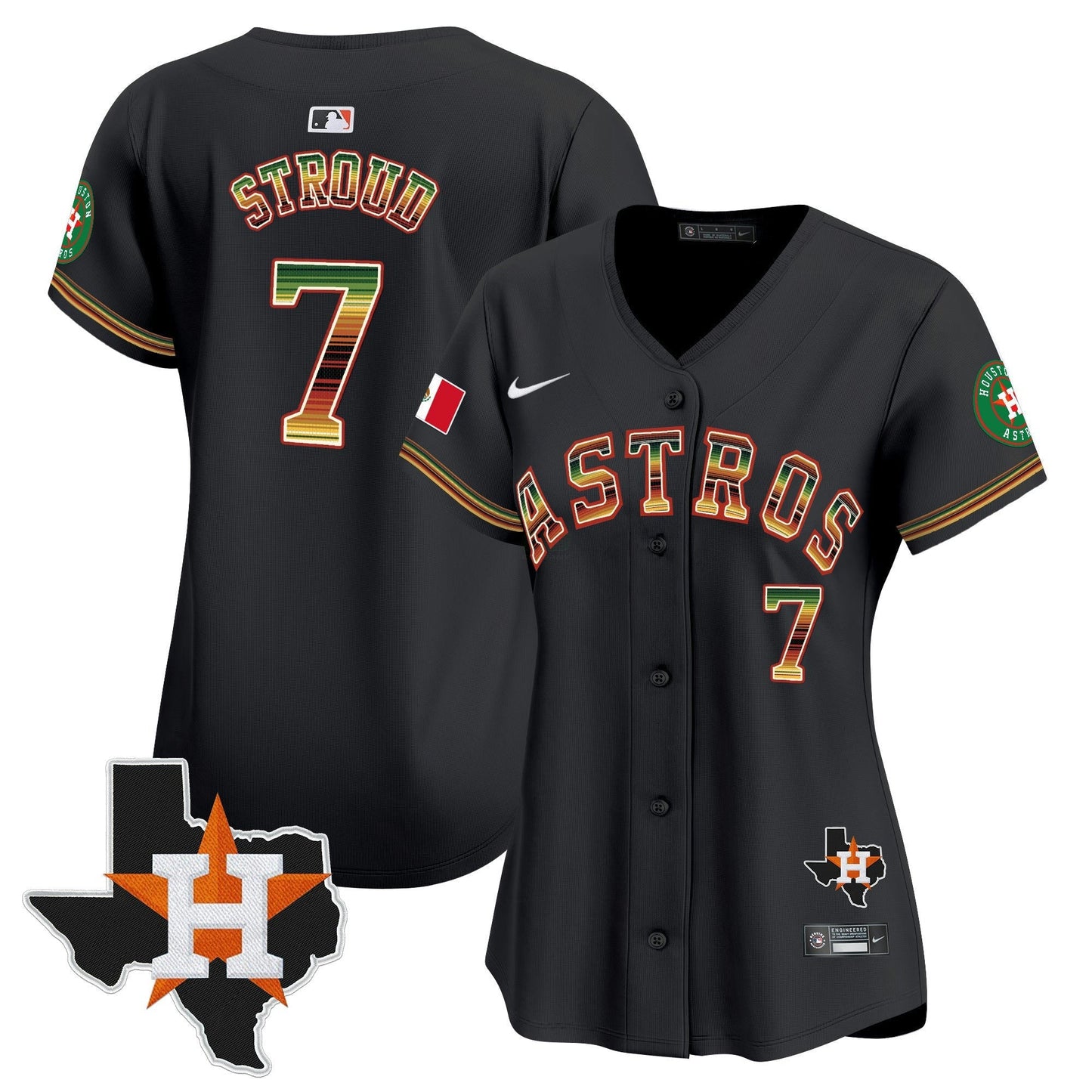 Camisa MLB Women’s Houston Mexico Traditional Style Vapor Premier Limited Jersey