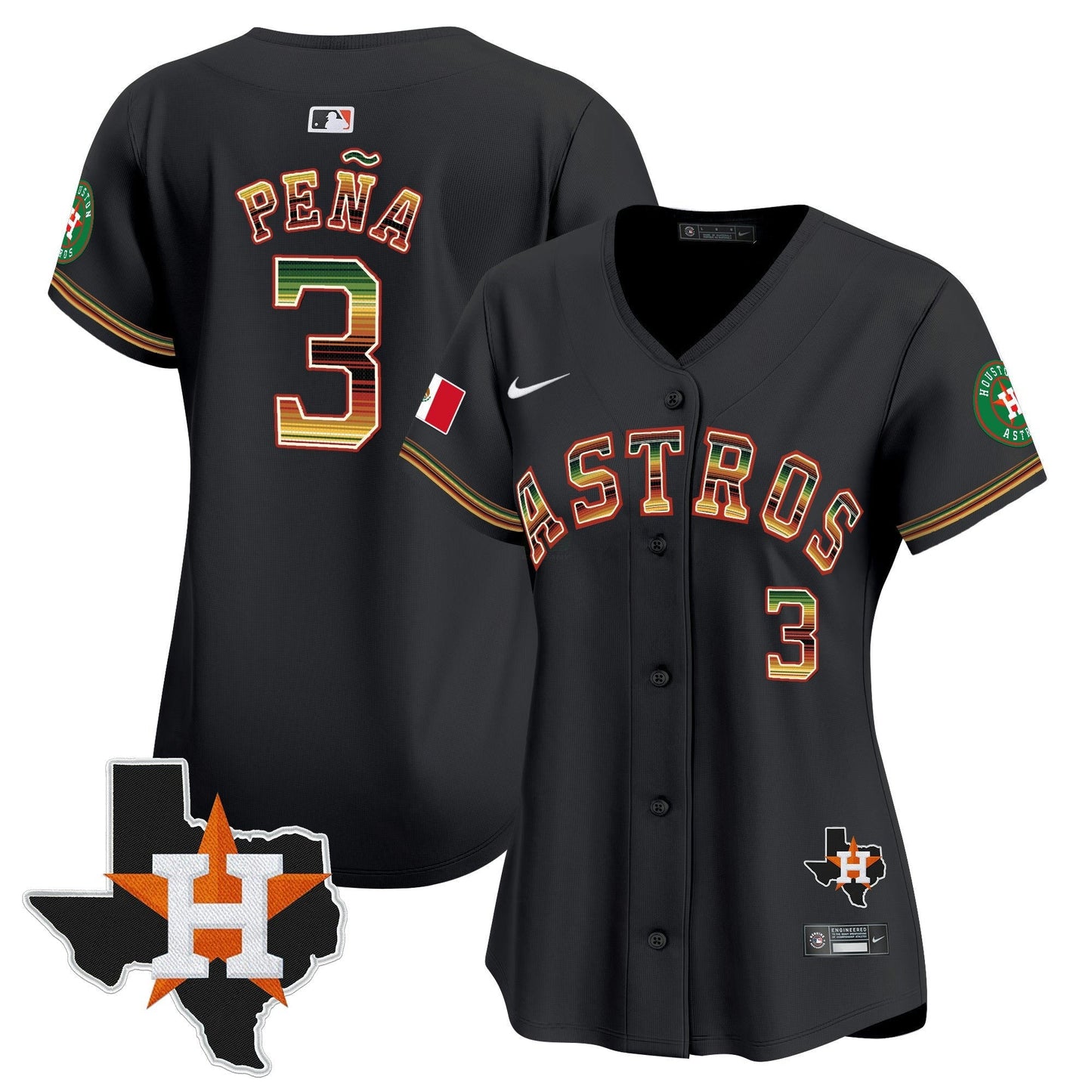 Camisa MLB Women’s Houston Mexico Traditional Style Vapor Premier Limited Jersey