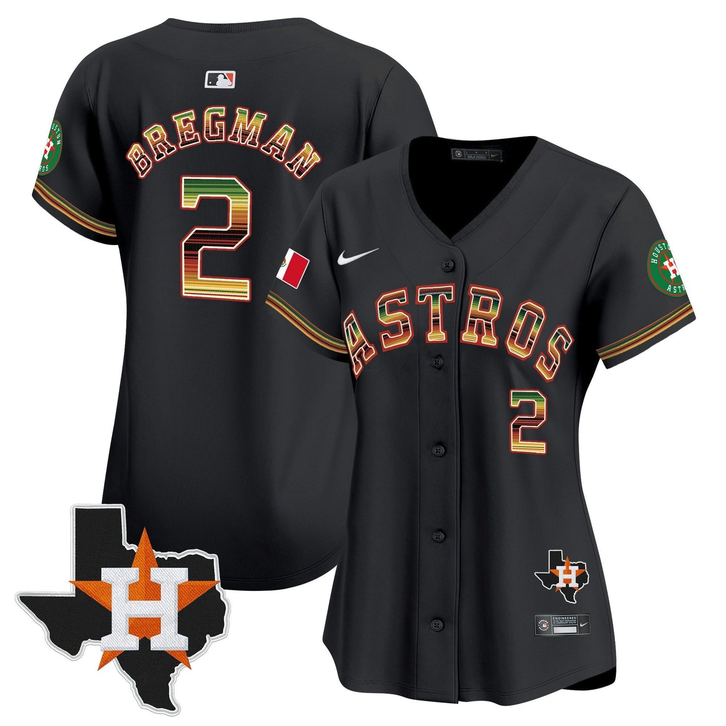 Camisa MLB Women’s Houston Mexico Traditional Style Vapor Premier Limited Jersey