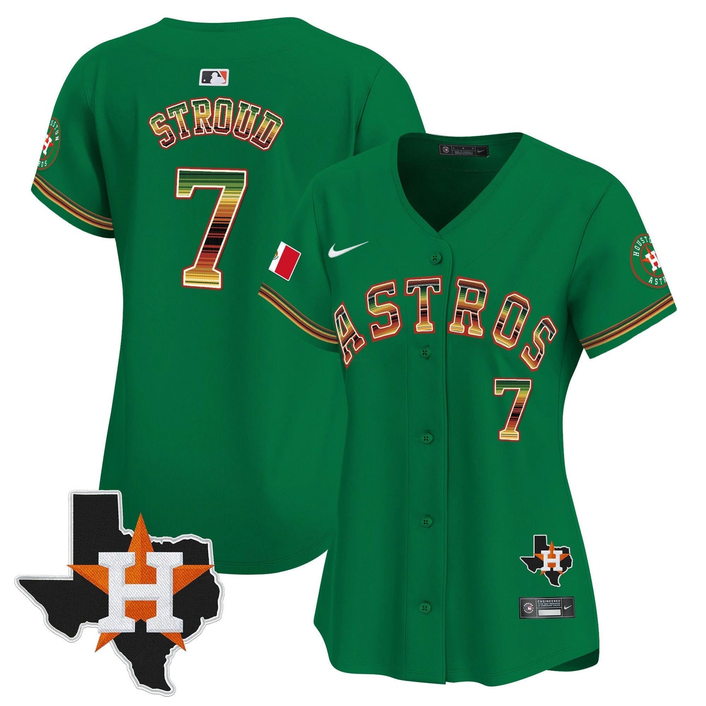 Camisa MLB Women’s Houston Mexico Traditional Style Vapor Premier Limited Jersey