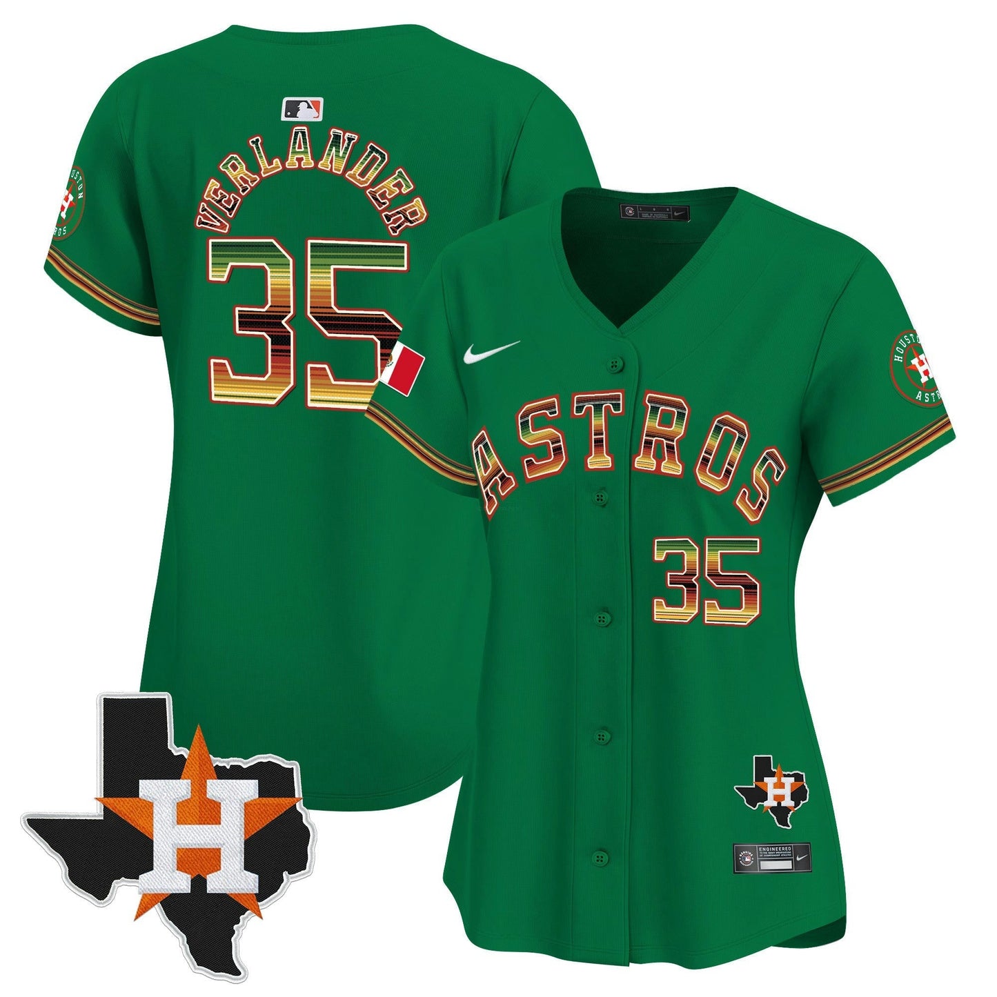 Camisa MLB Women’s Houston Mexico Traditional Style Vapor Premier Limited Jersey