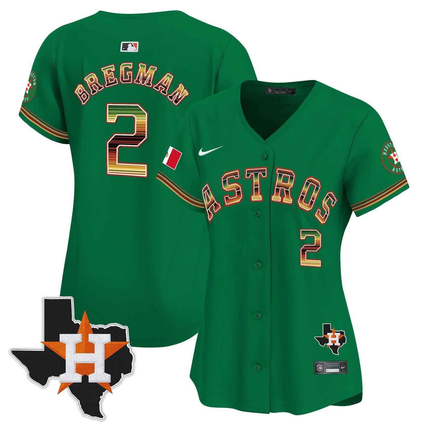 Camisa MLB Women’s Houston Mexico Traditional Style Vapor Premier Limited Jersey