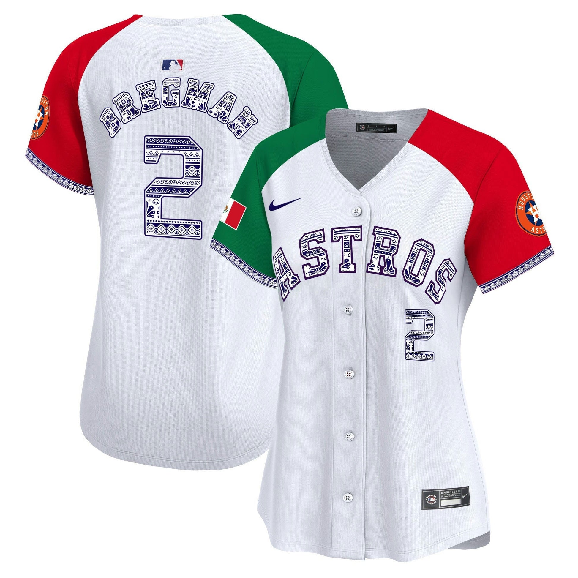 Camisa MLB Women’s Houston Mexico Vapor Premier Limited Jersey V2