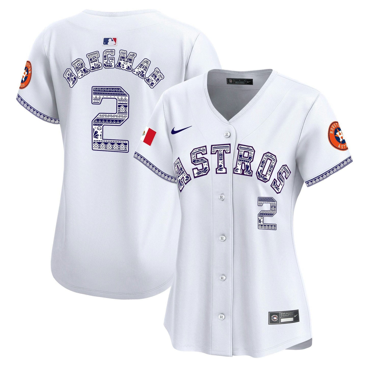 Camisa MLB Women’s Houston Mexico Vapor Premier Limited Jersey V2