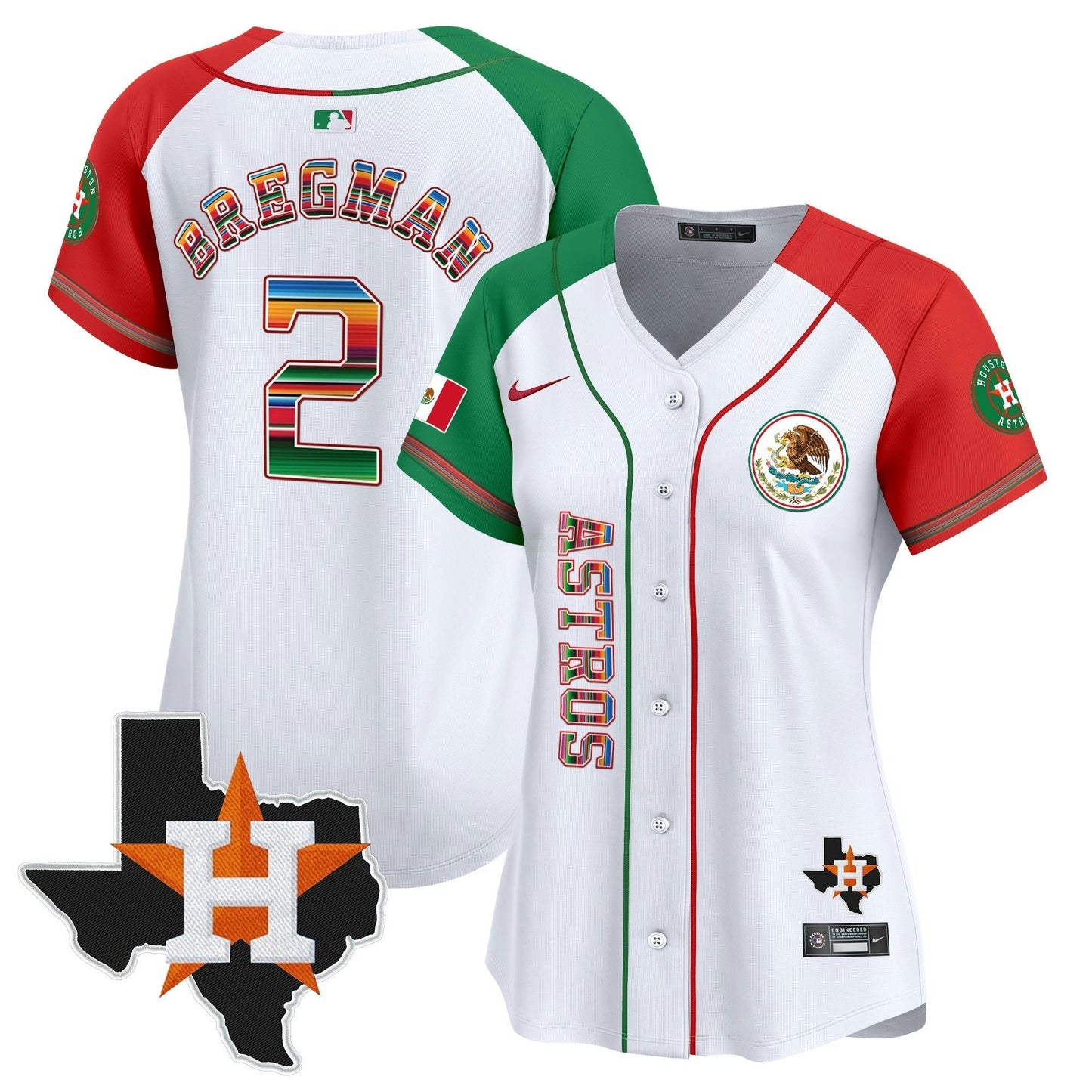 Camisa MLB Women’s Houston Mexico Vapor Premier Limited Jersey V4