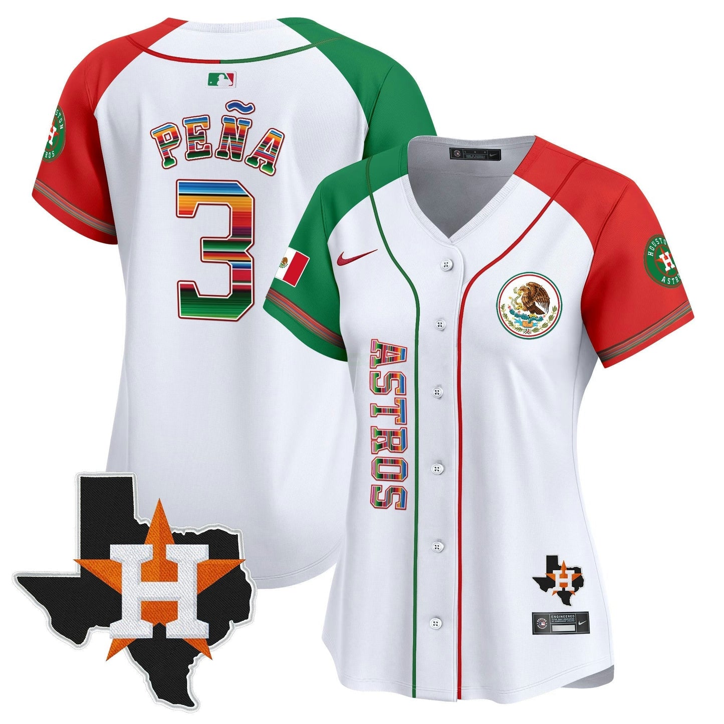 Camisa MLB Women’s Houston Mexico Vapor Premier Limited Jersey V4